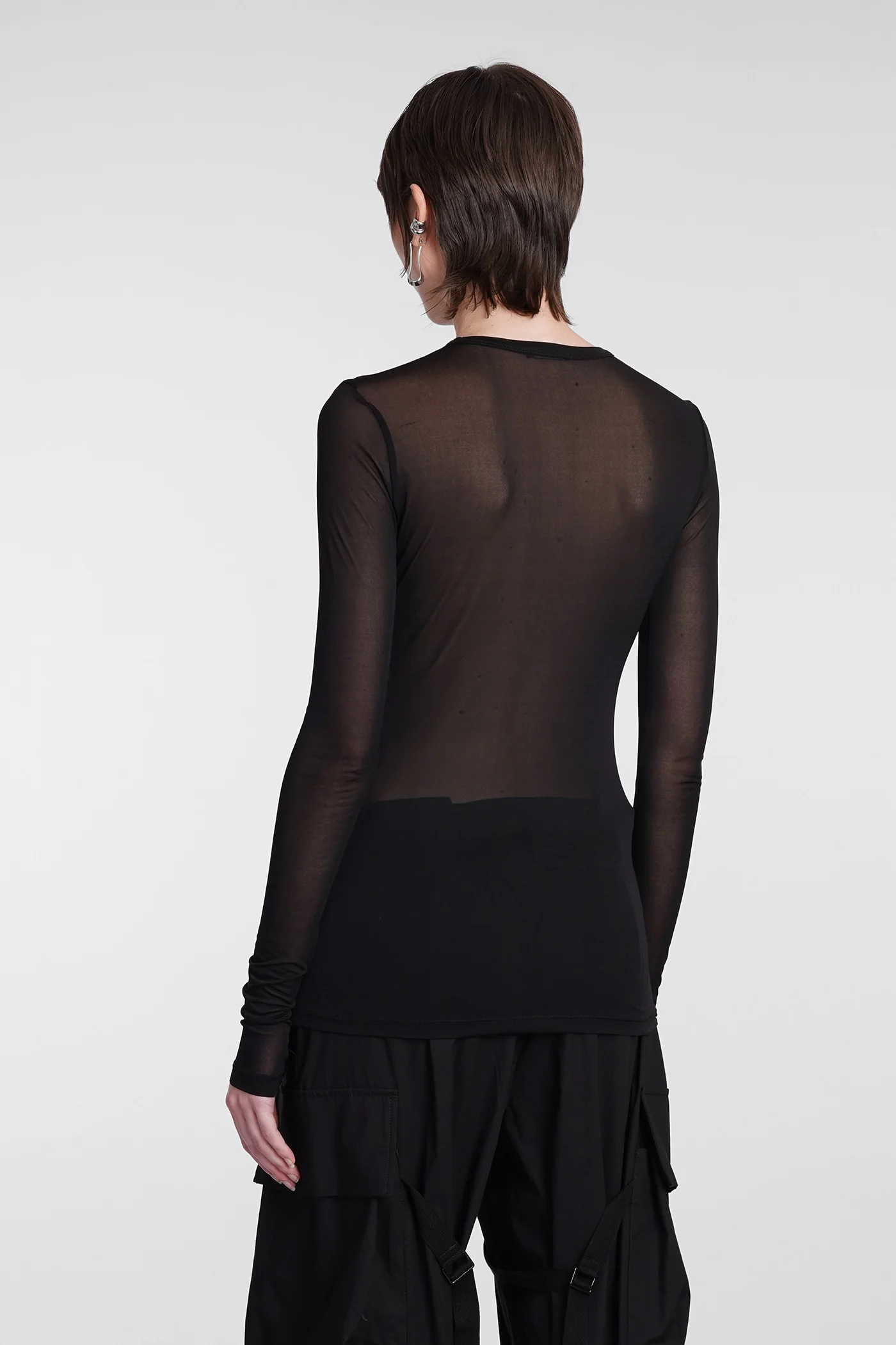 Topwear in black viscose - Image 3