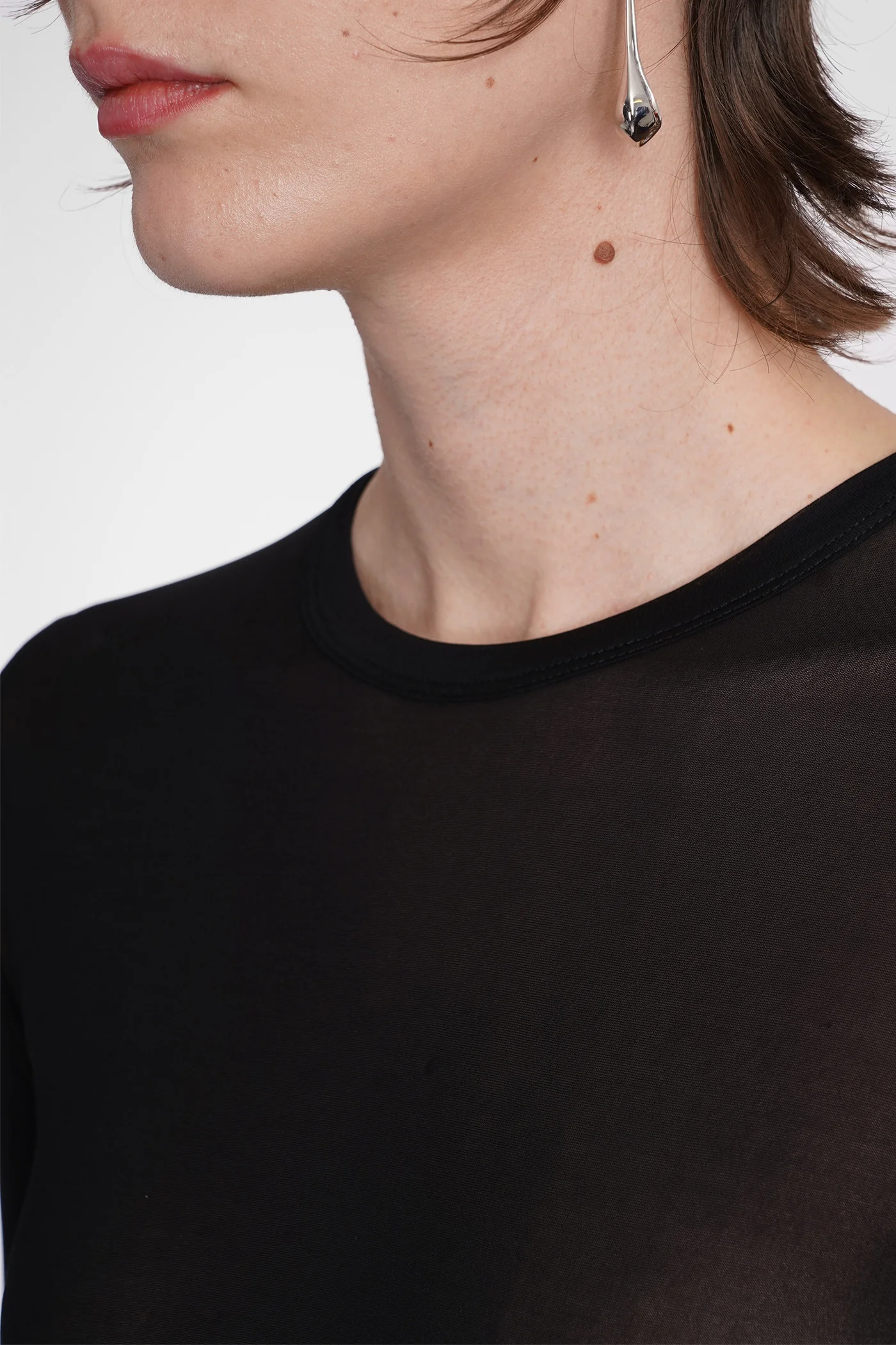 Topwear in black viscose - Image 5