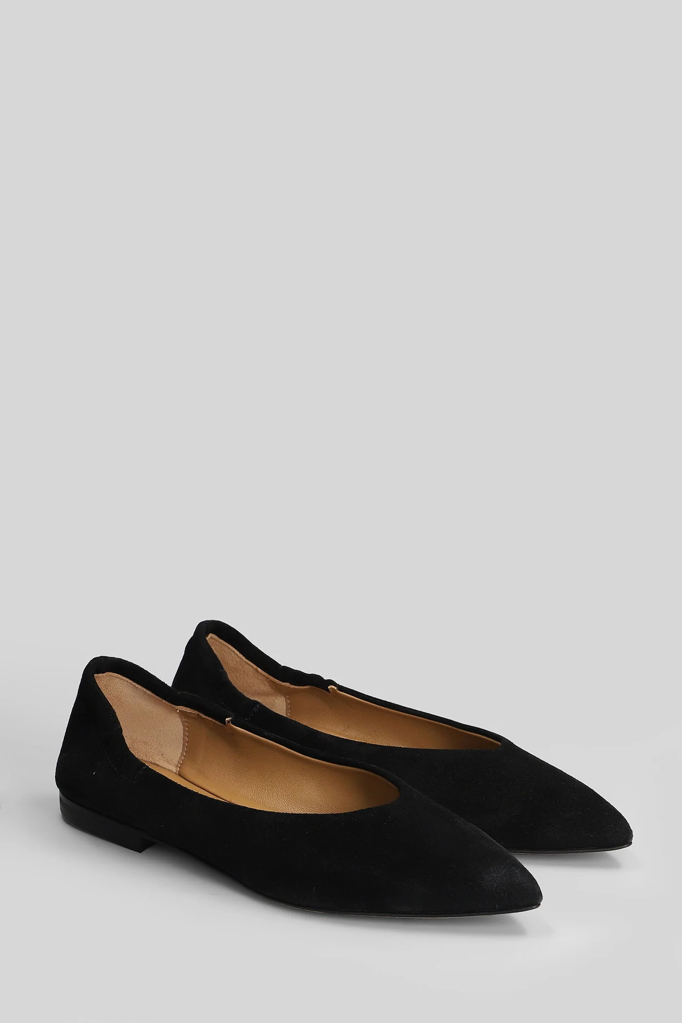 Ballet flats in black suede - Image 2