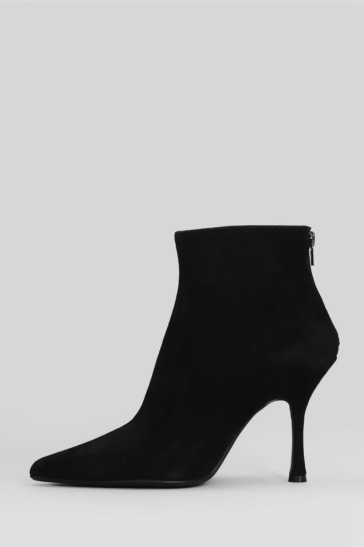 High heels Ankle boots in black suede - Image 3