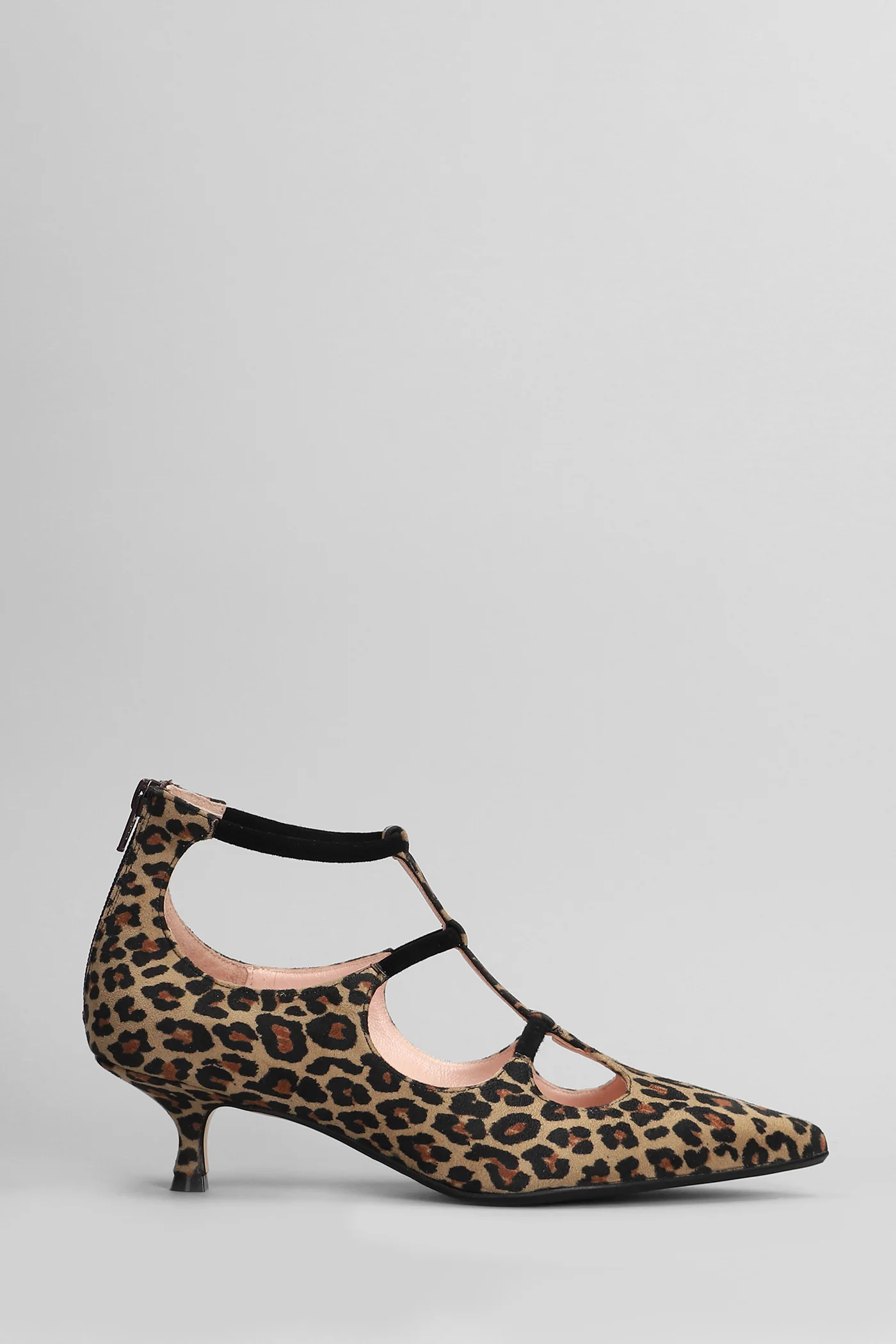 Pumps in Animalier suede