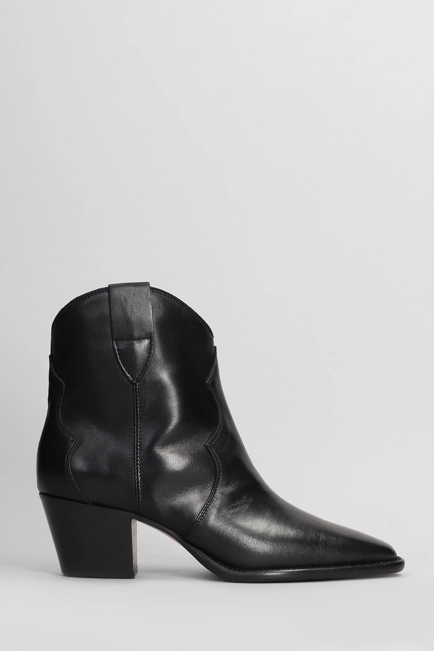 texan Ankle boots in black leather