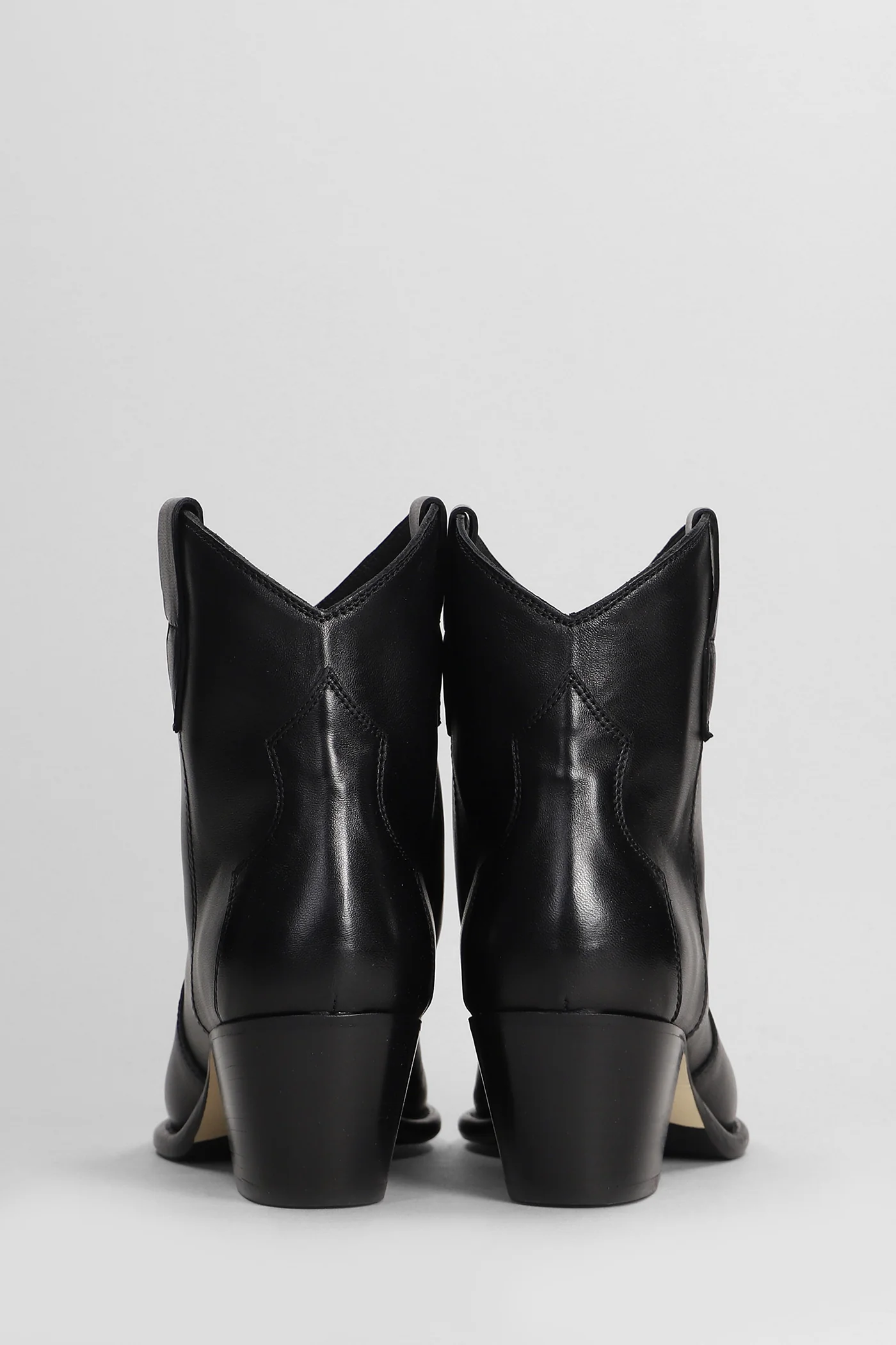texan Ankle boots in black leather - Image 4