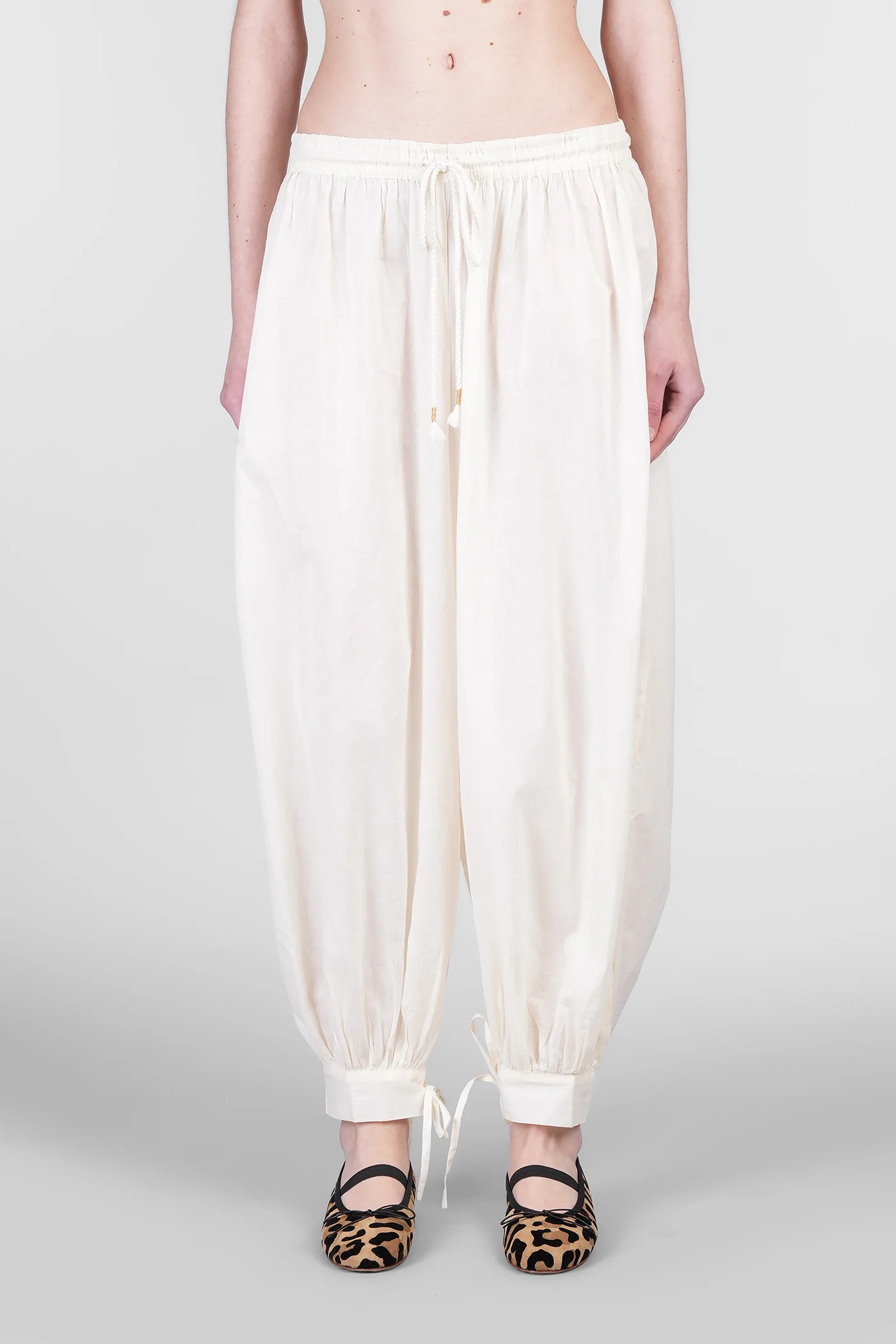 Mirabel Pants in beige cotton