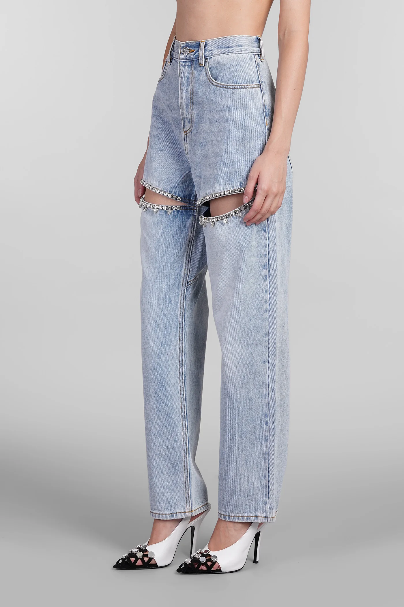 Jeans in cyan denim - Image 4