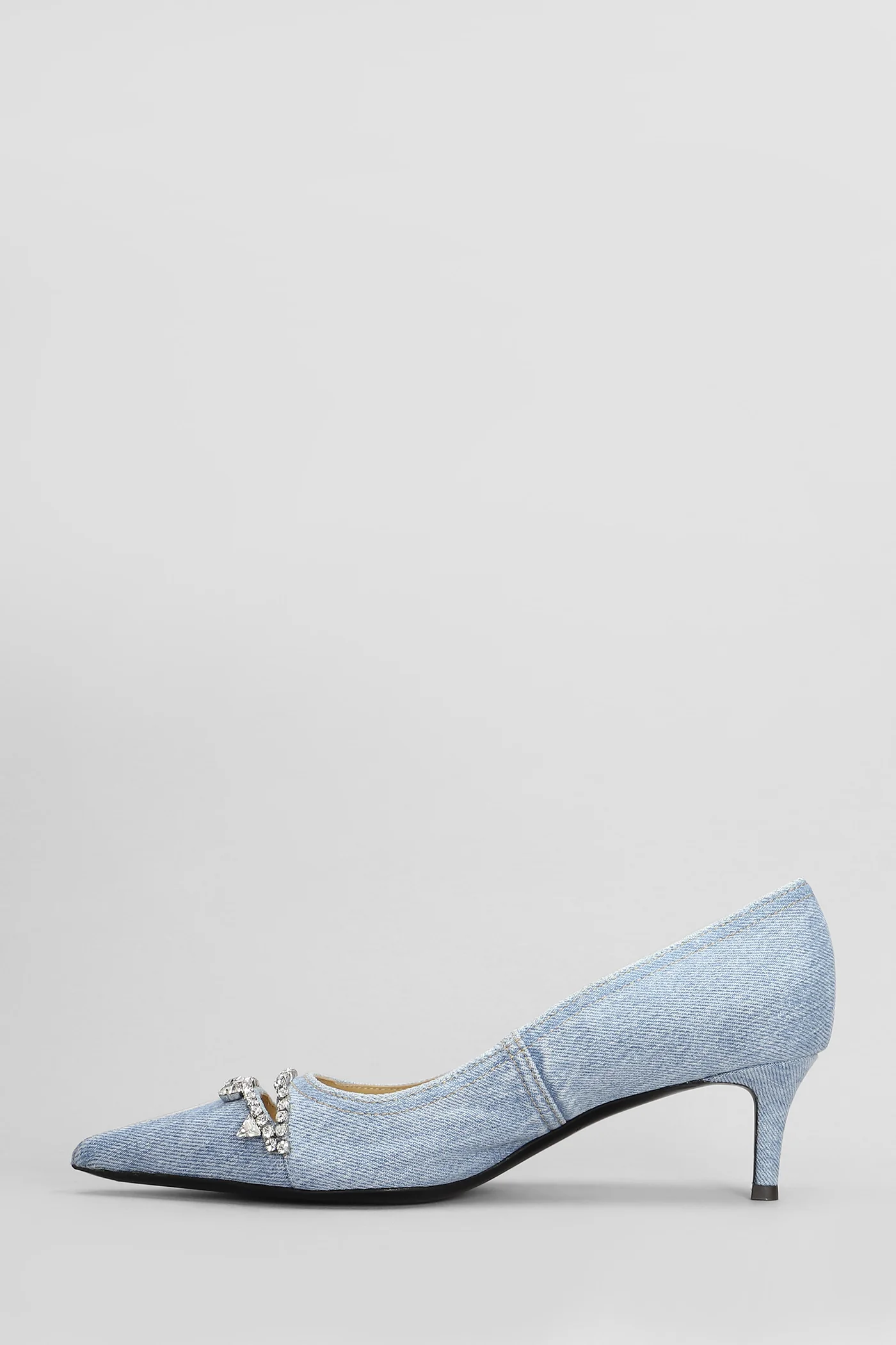 Pumps in cyan denim - Image 3
