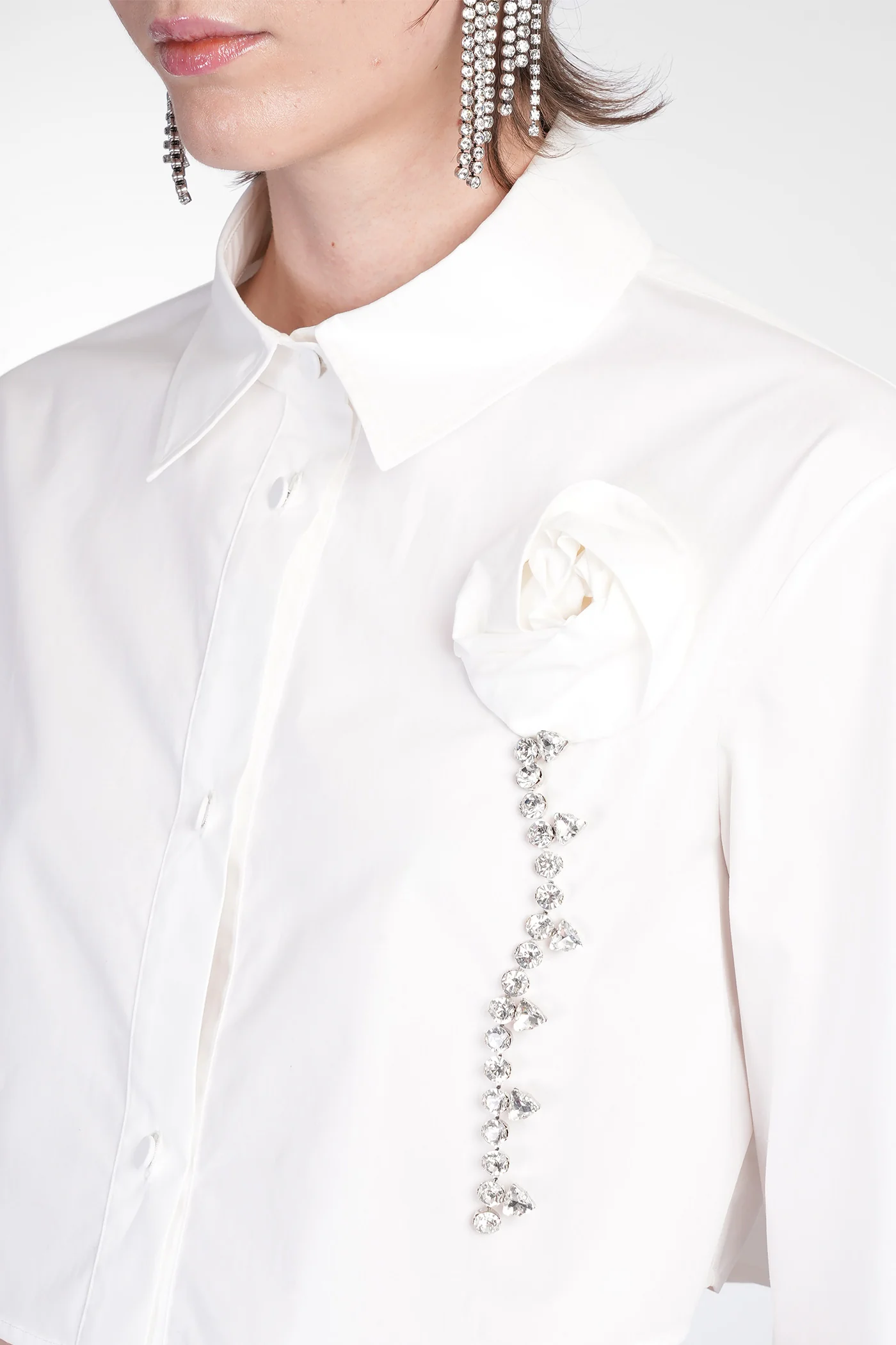 Shirt in white cotton - Image 5