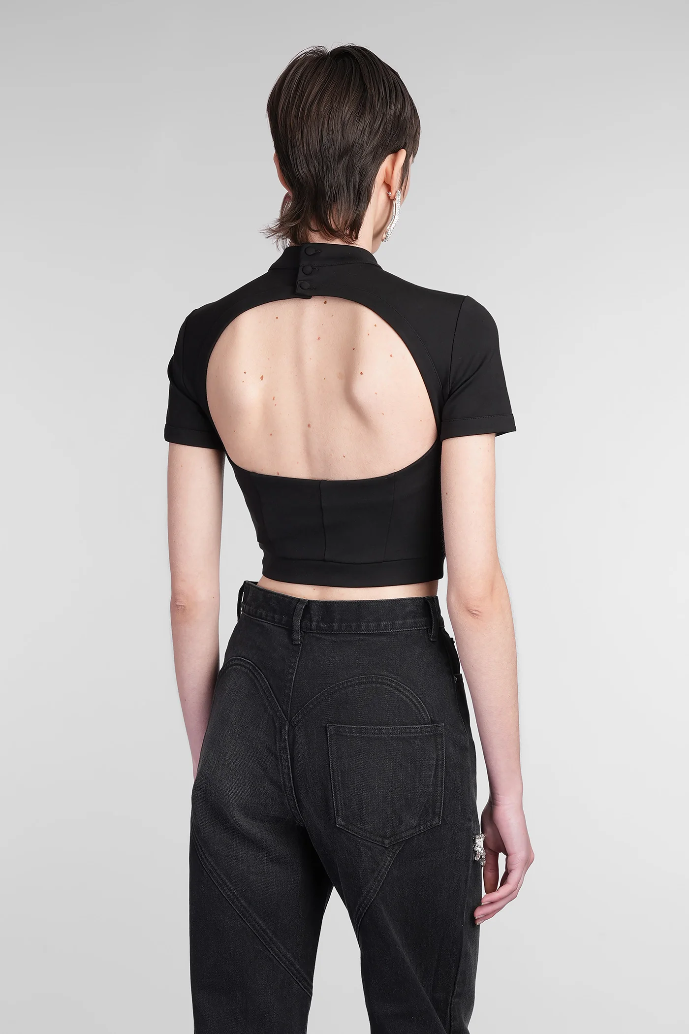 T-Shirt in black Rayon - Image 3
