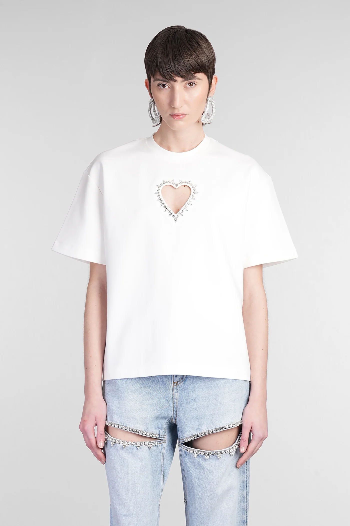 T-Shirt in white cotton