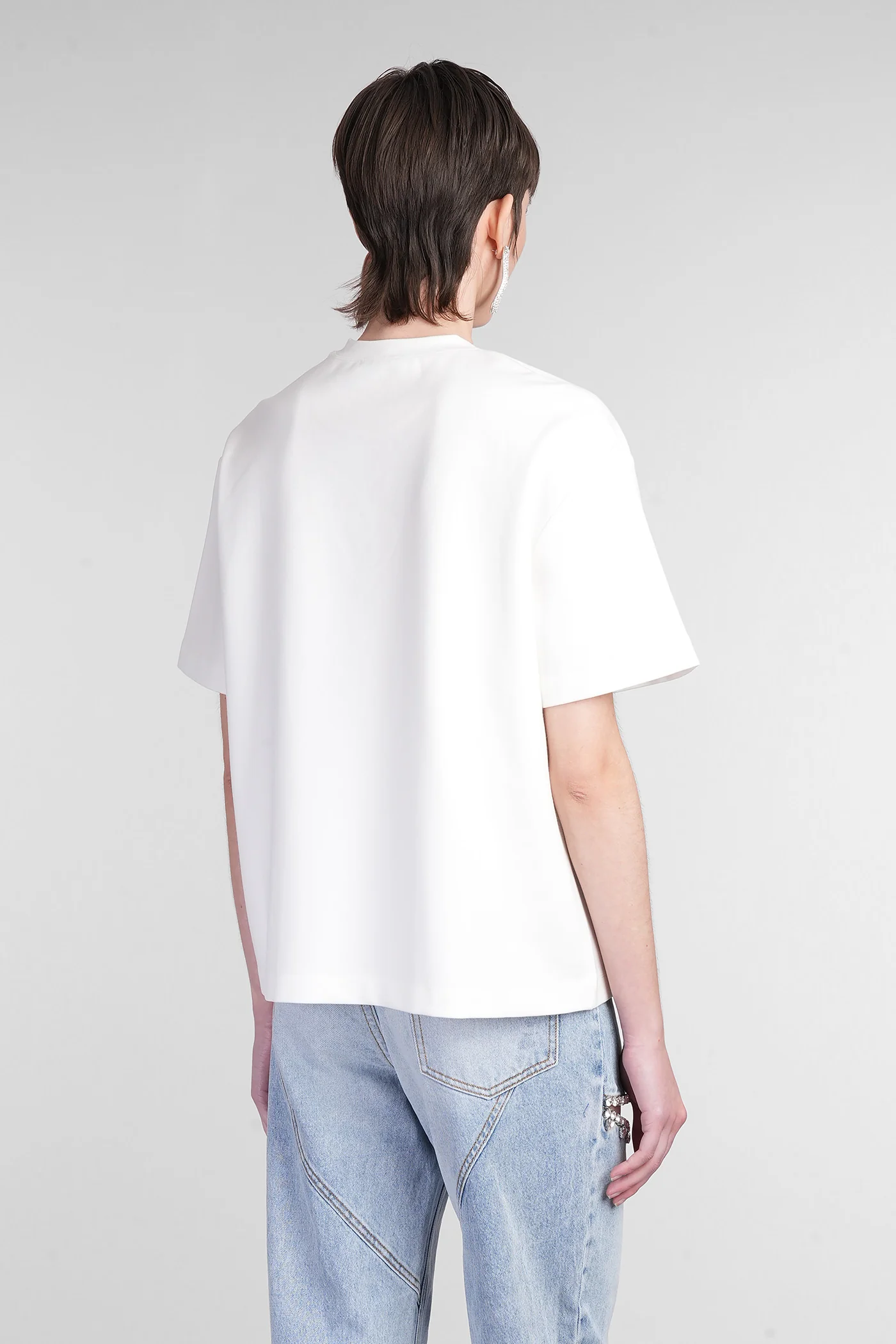 T-Shirt in white cotton - Image 3