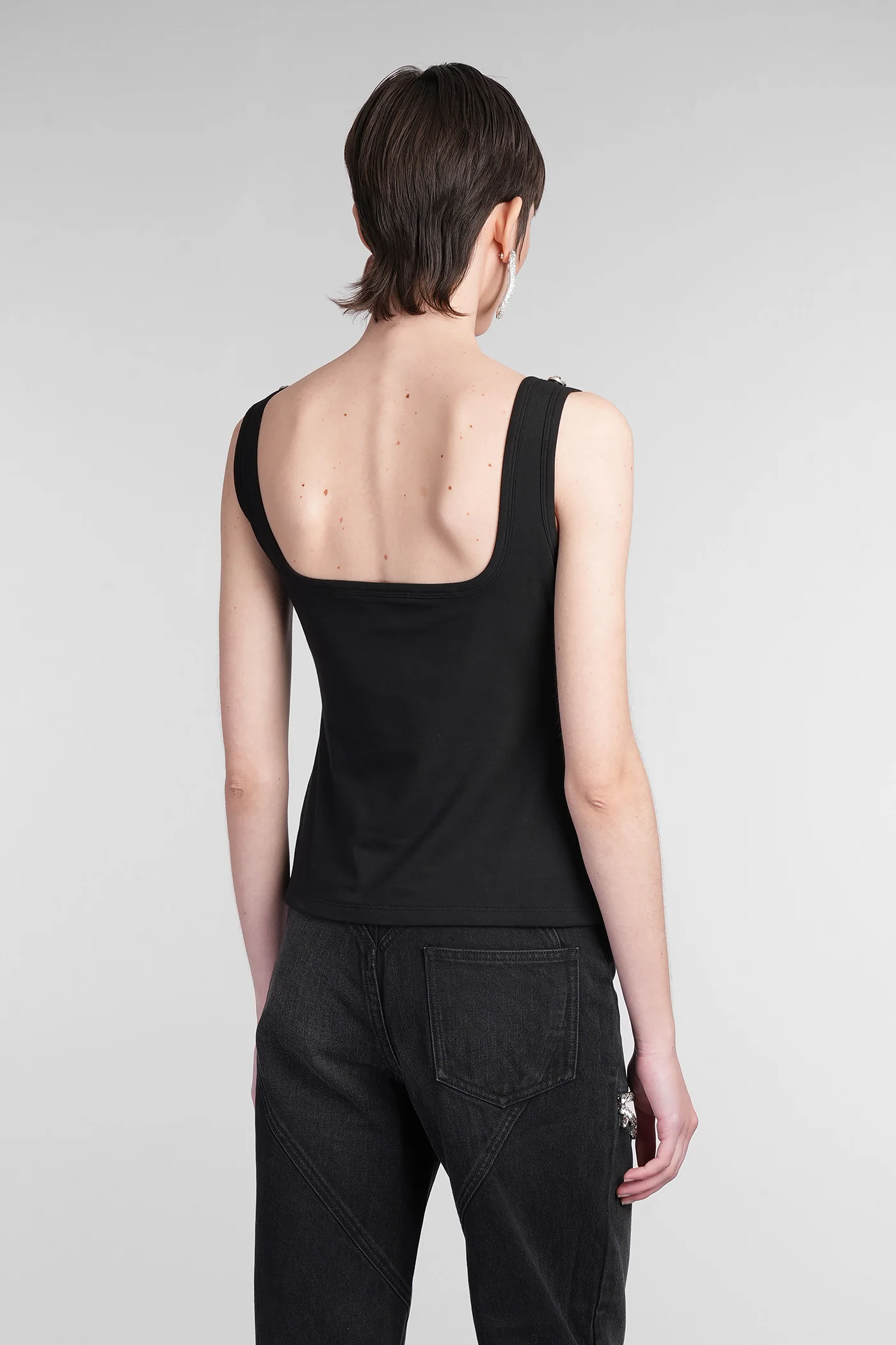 Topwear in black cotton - Image 3