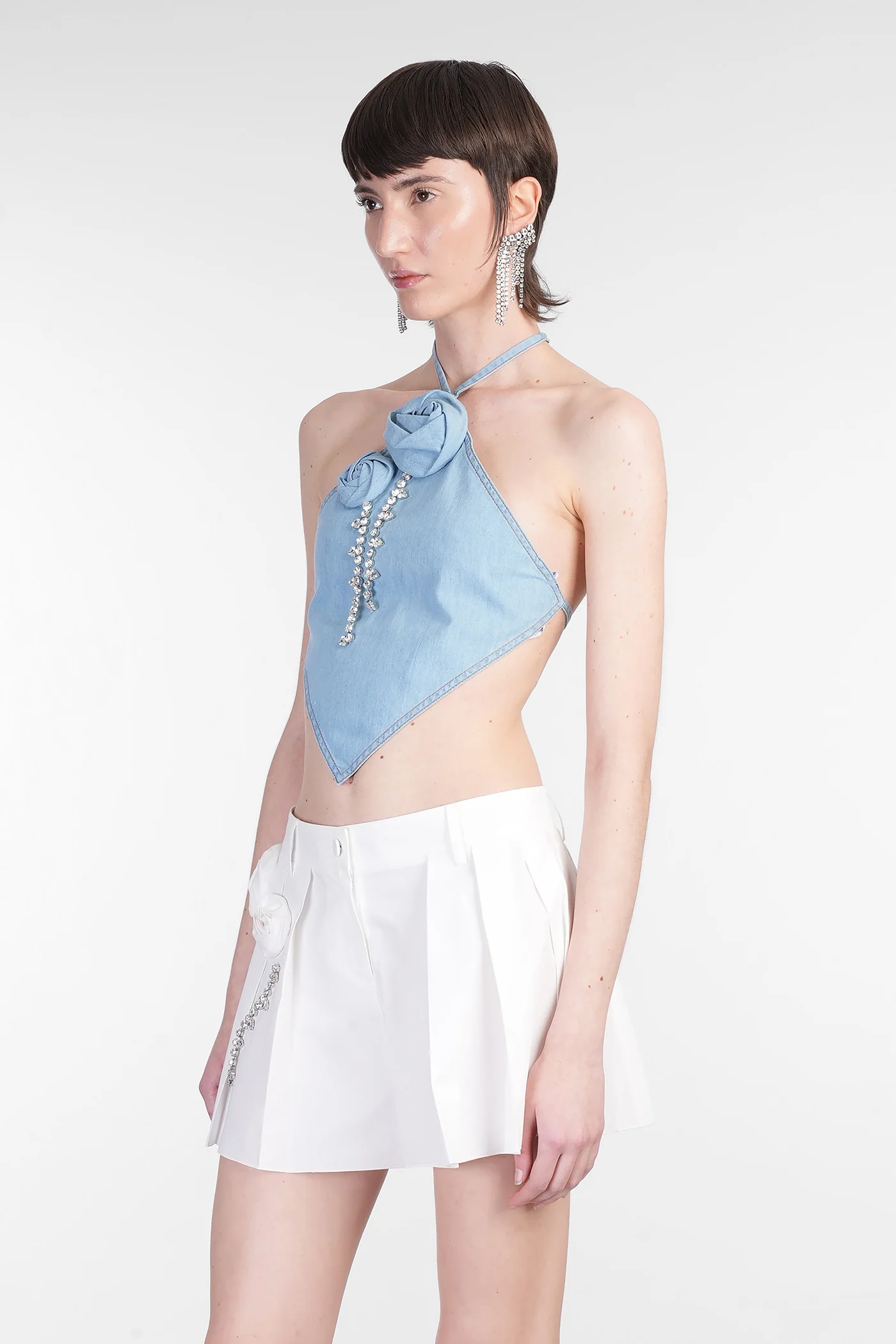 Topwear in blue cotton - Image 4