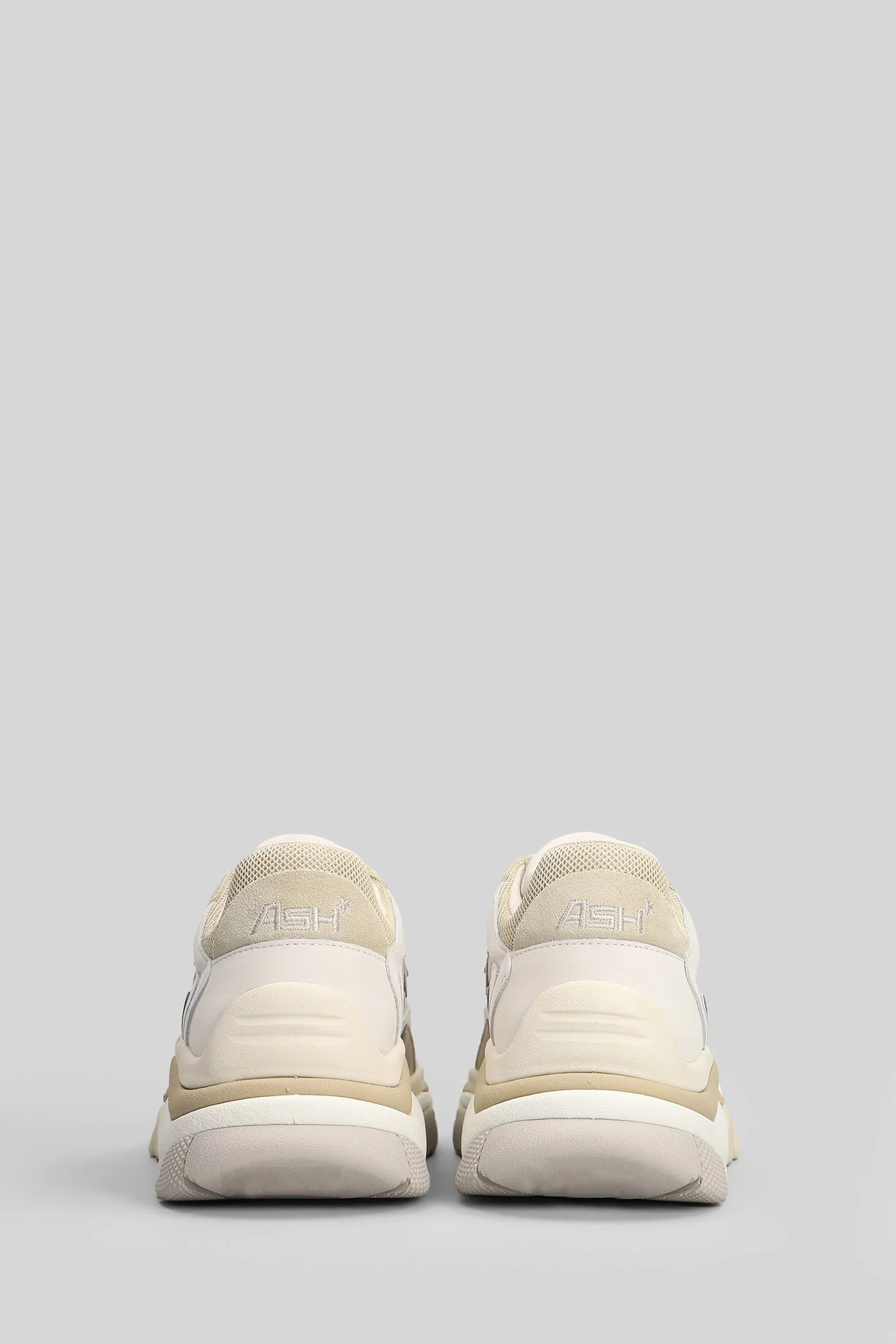 Addict Sneakers in white leather and fabric - Image 4