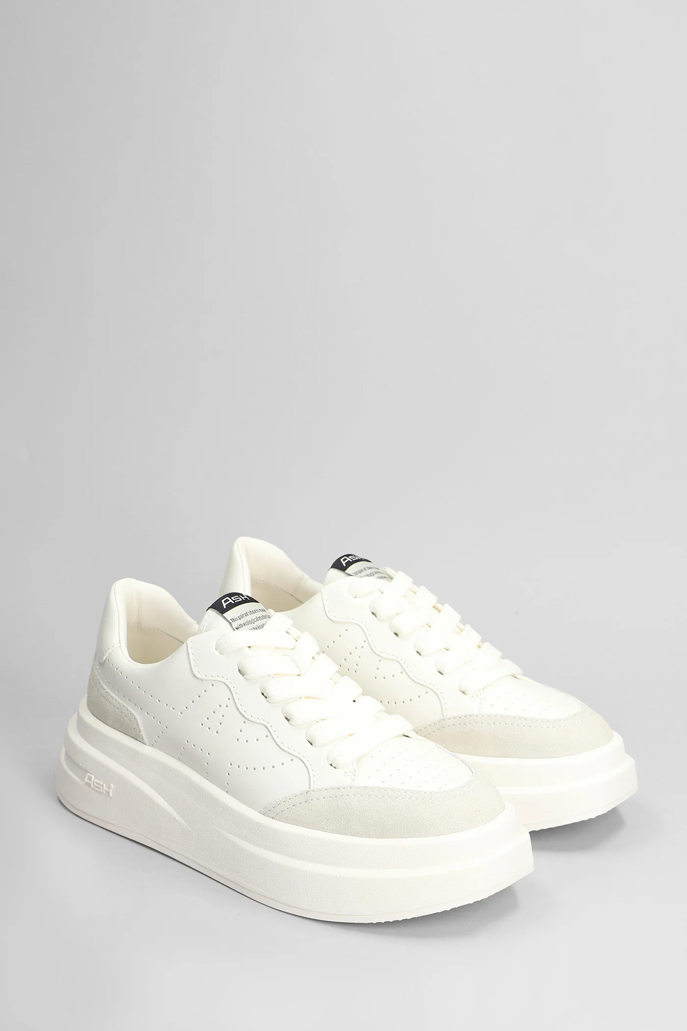 Impuls Bis Sneakers in white suede and leather - Image 2