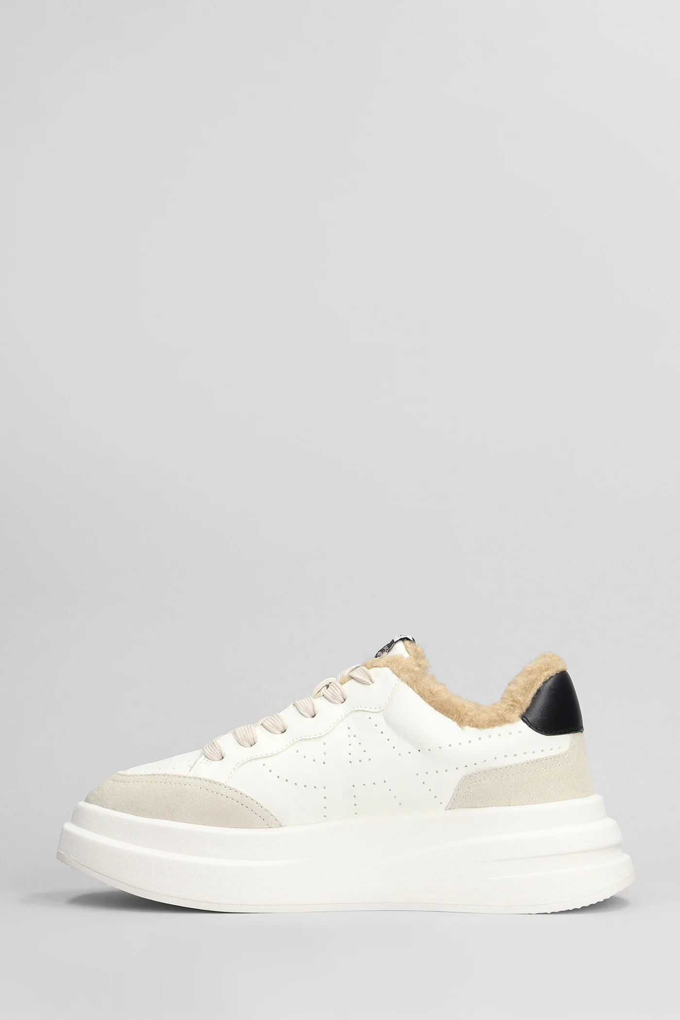 Impulsfur Sneakers in white suede and leather - Image 3