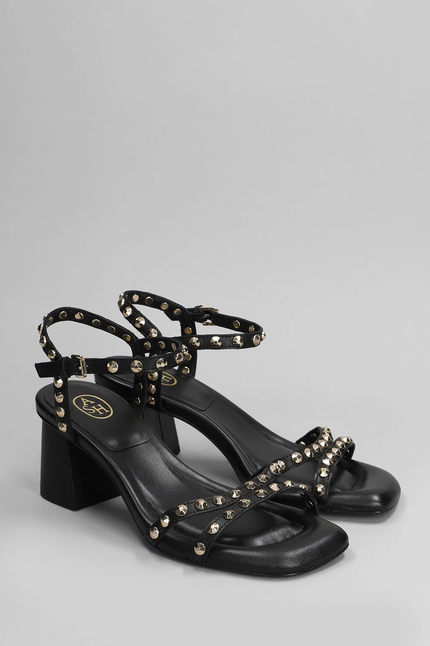 Jody Sandals in black leather - Image 2
