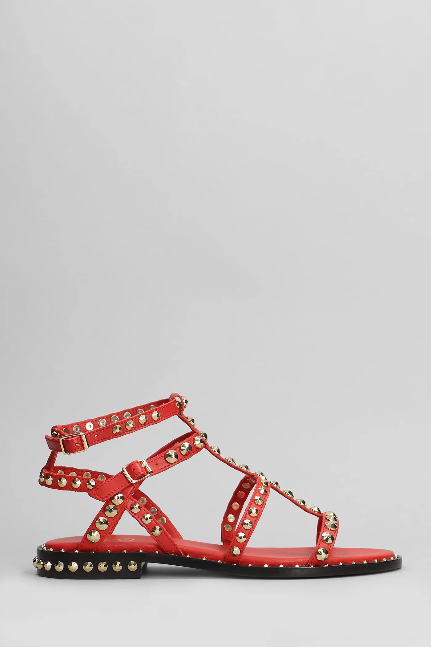 Precious Flats in red leather