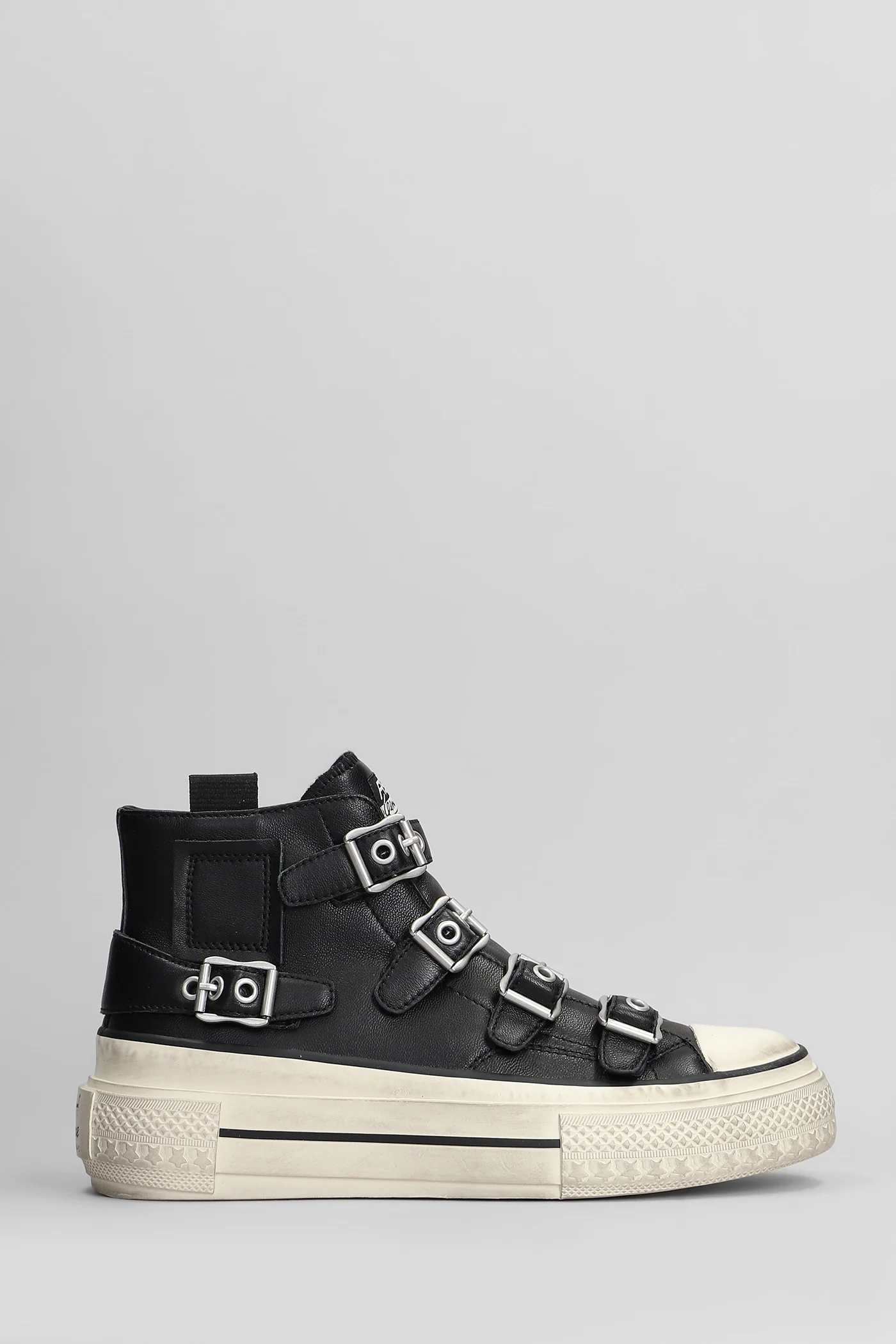 Rainbow Sneakers in black leather