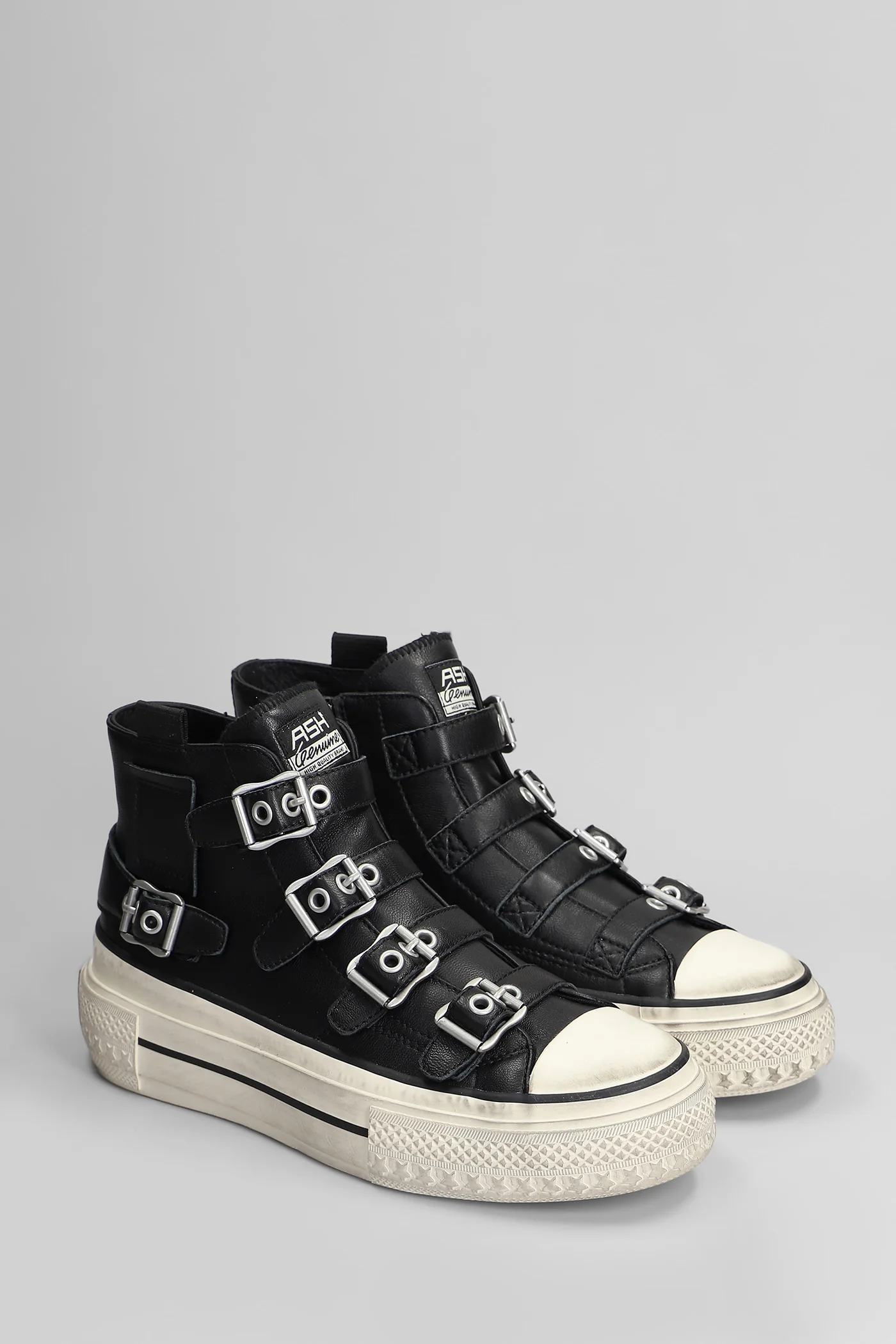 Rainbow Sneakers in black leather - Image 2