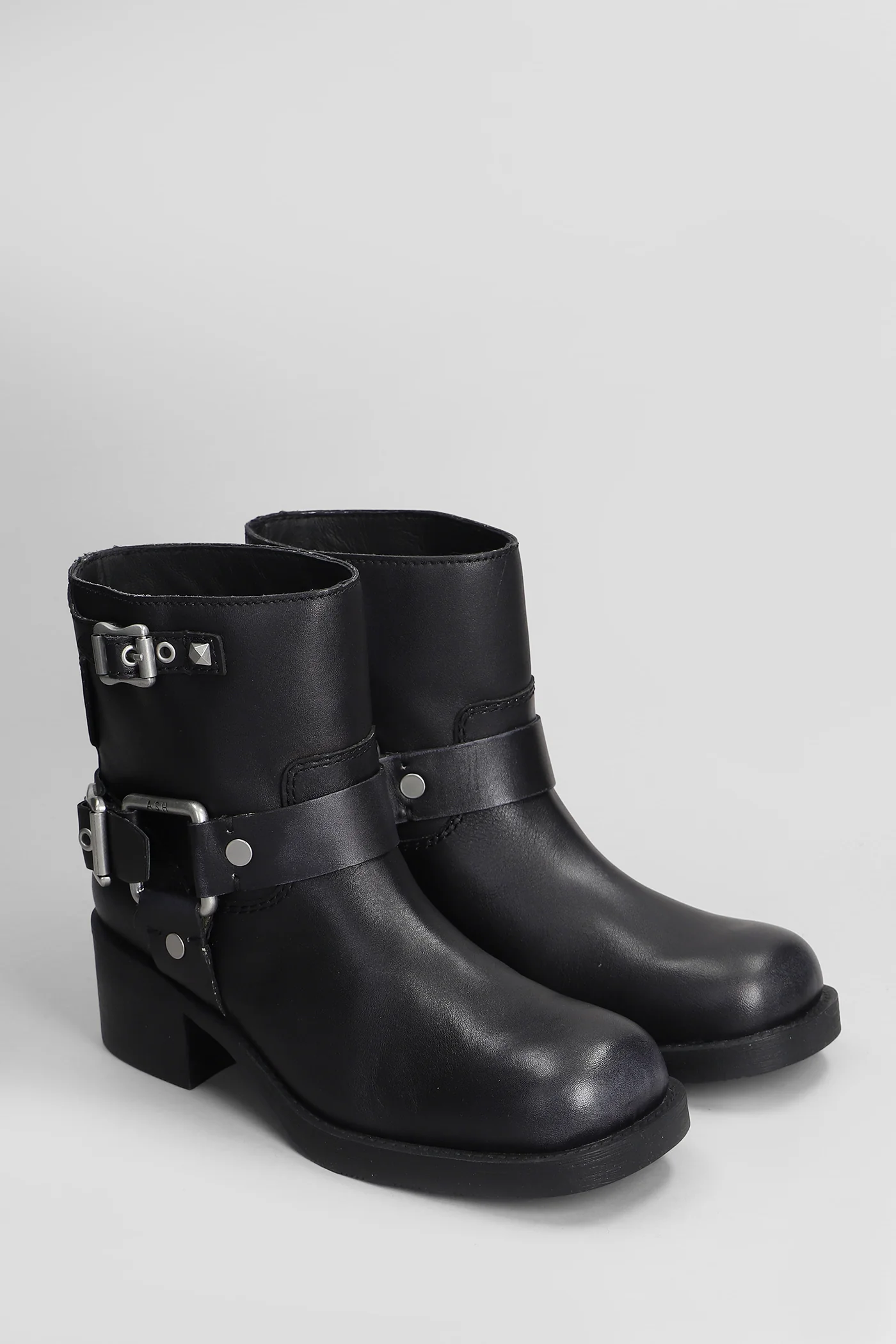 Texas High heels Ankle boots in black leather - Image 2