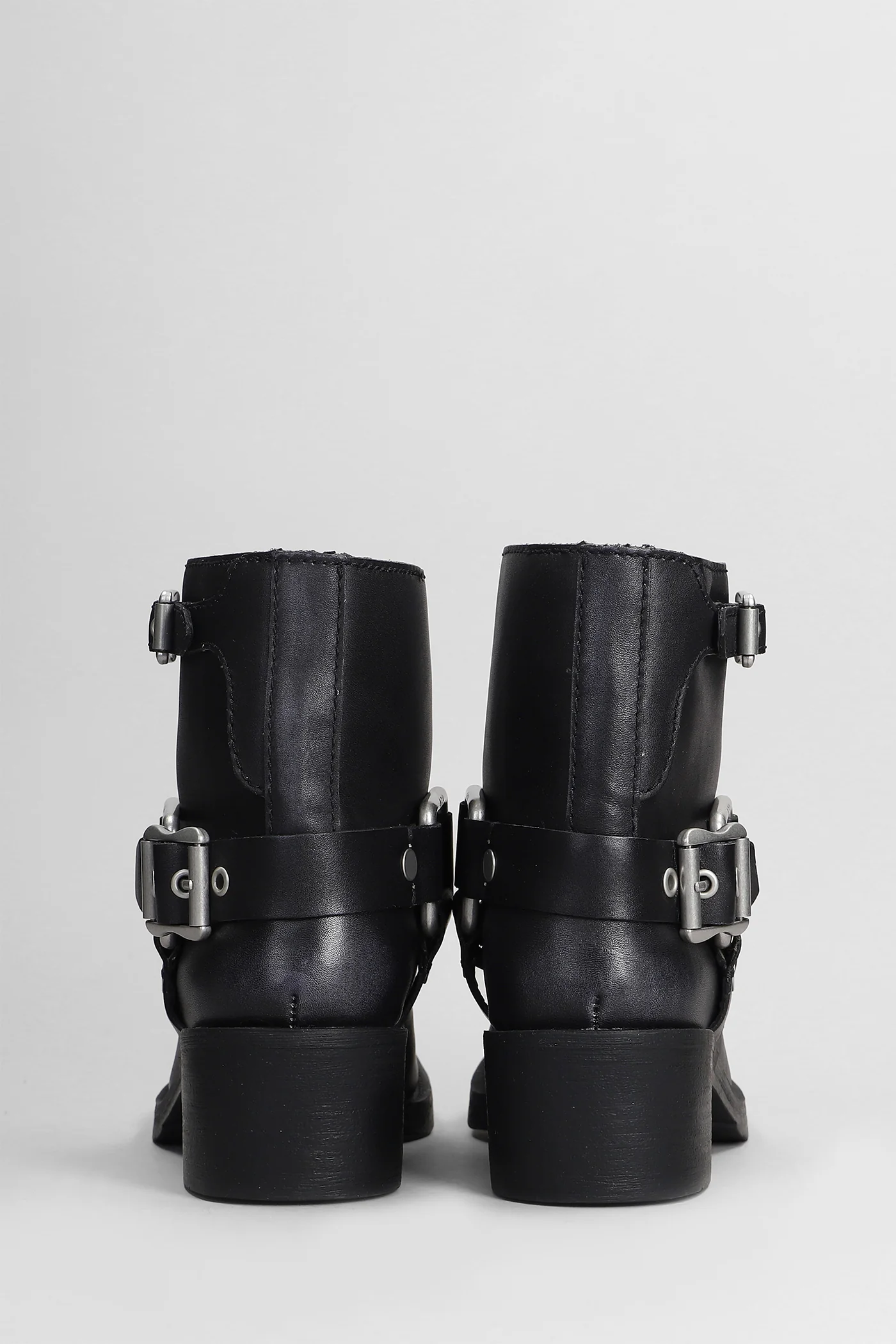 Texas High heels Ankle boots in black leather - Image 4