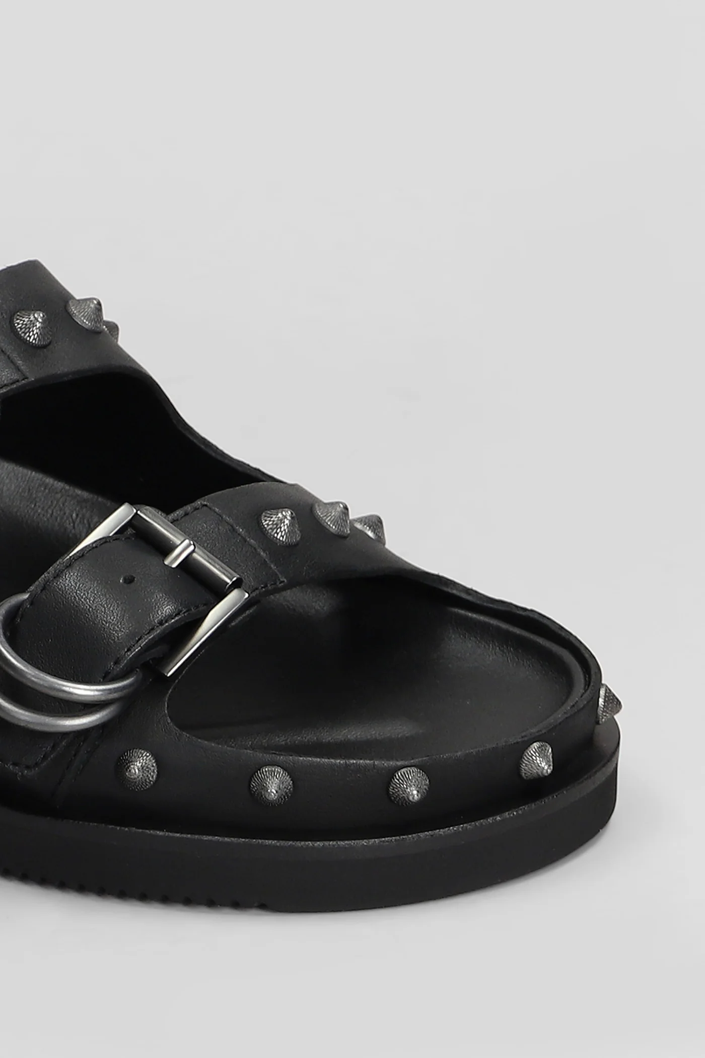 Urus Sandals in black leather - Image 5