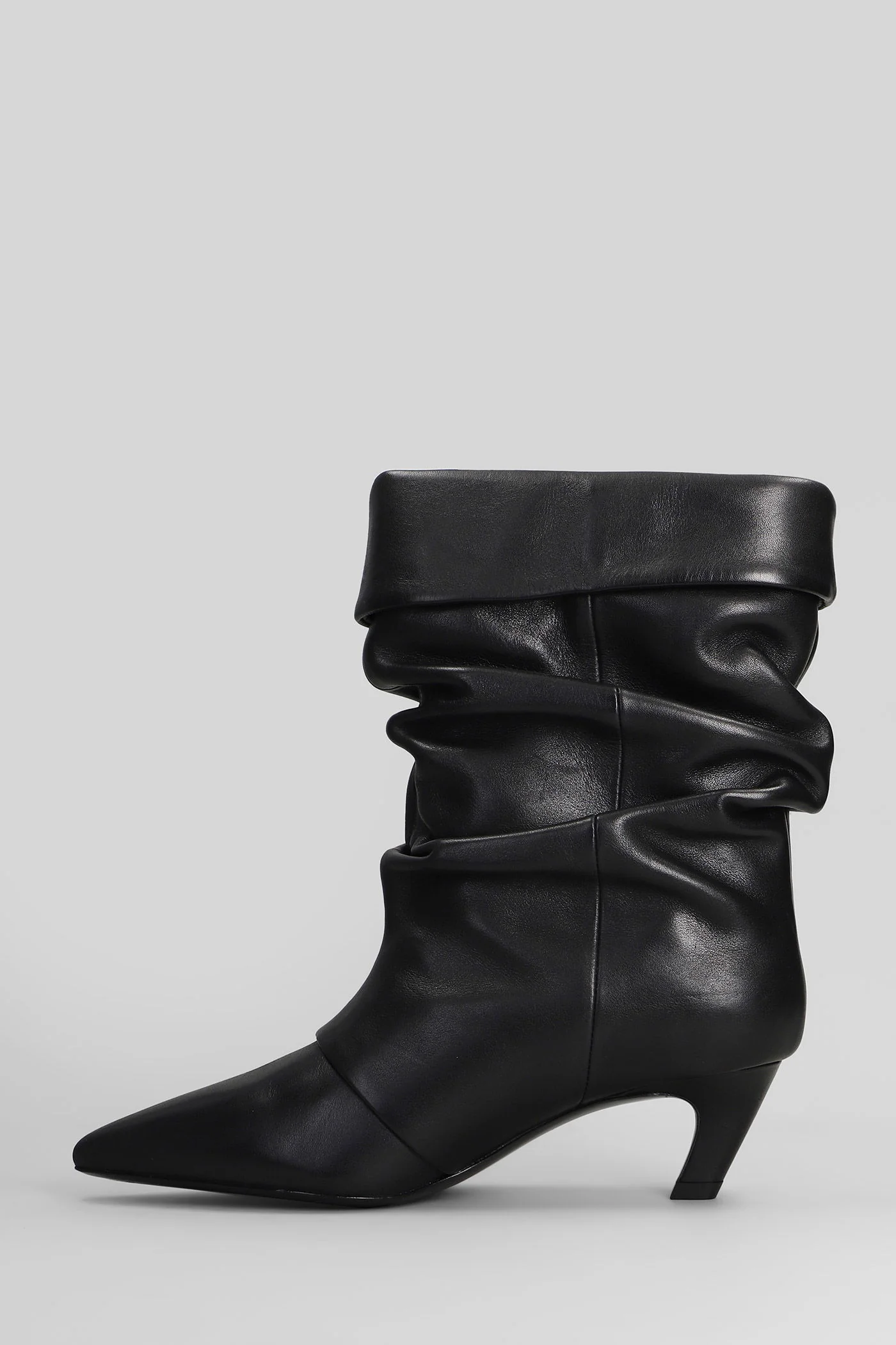 Virgee High heels Ankle boots in black leather - Image 3