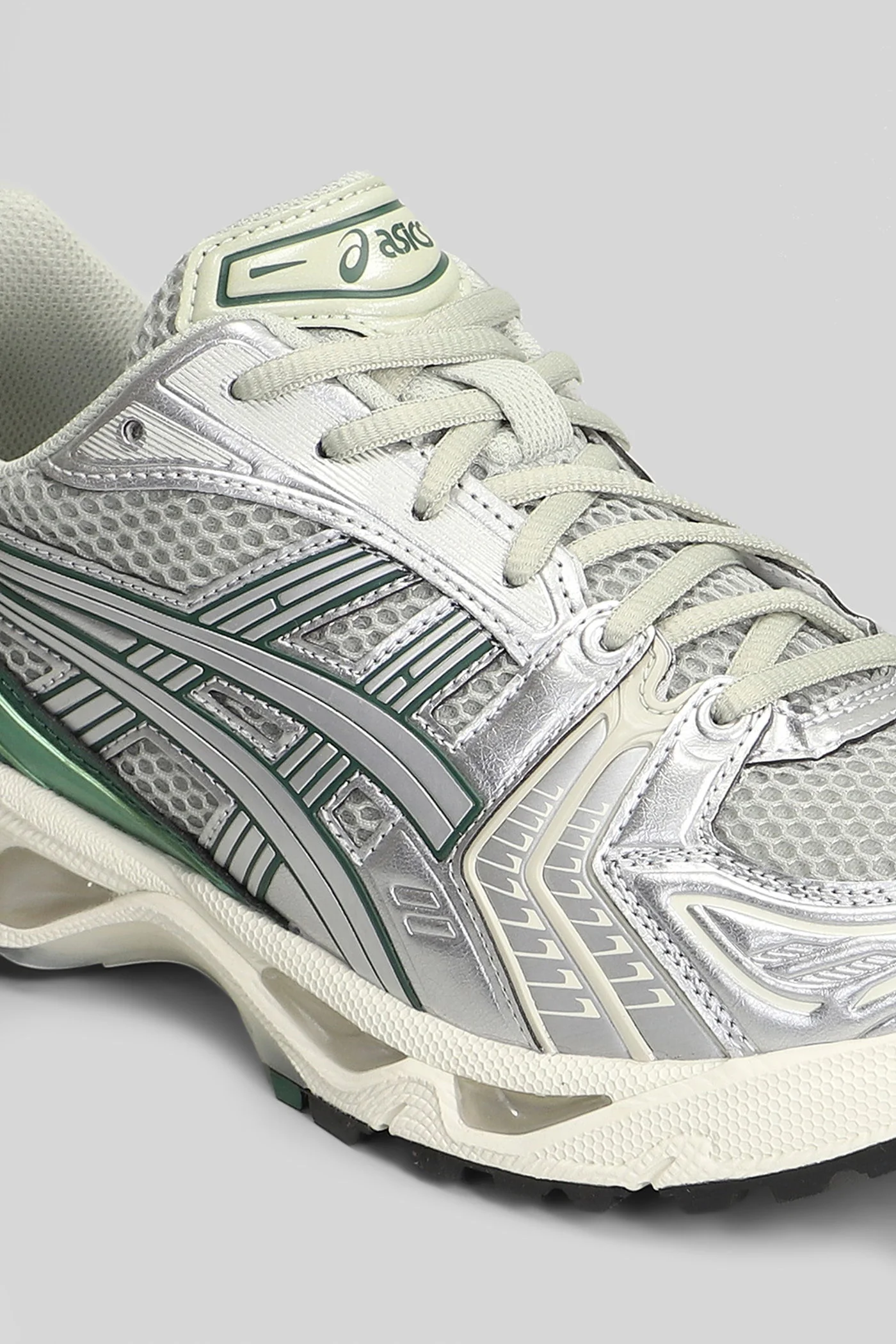 Gel-Kayano 14 Sneakers in silver leather and fabric - Image 5