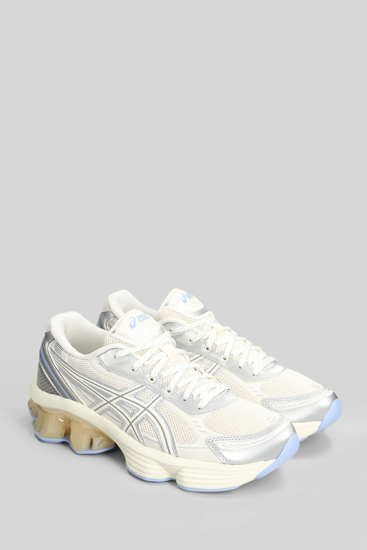 Gel-Kinetic Fluent Sneakers in beige leather and fabric - Image 2
