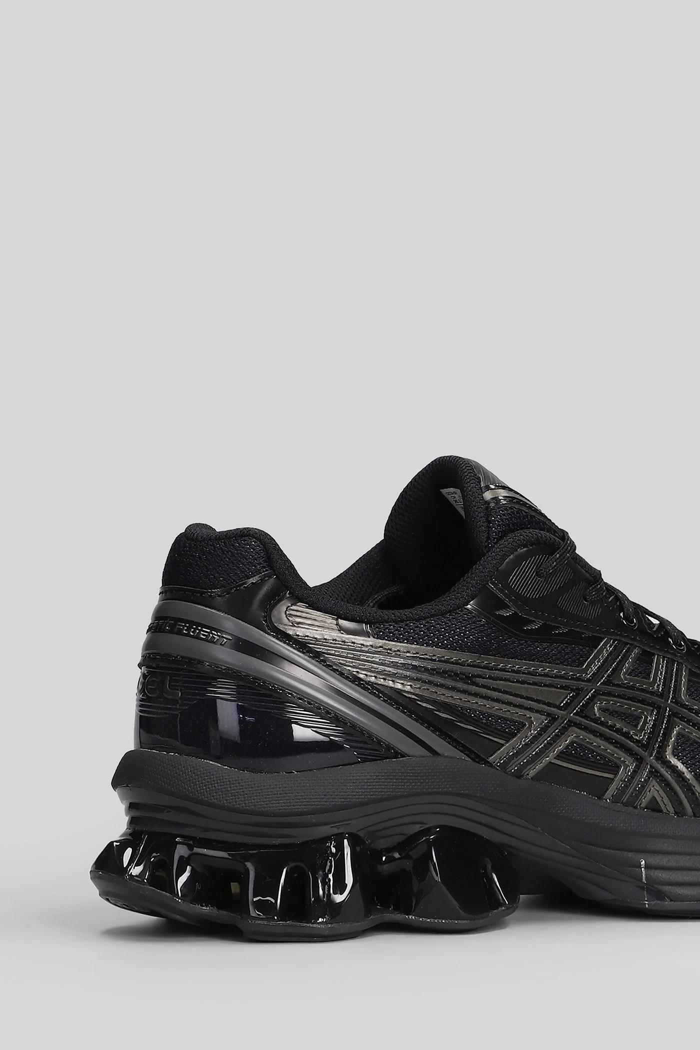 Gel-Kinetic Fluent Sneakers in black leather and fabric - Image 5
