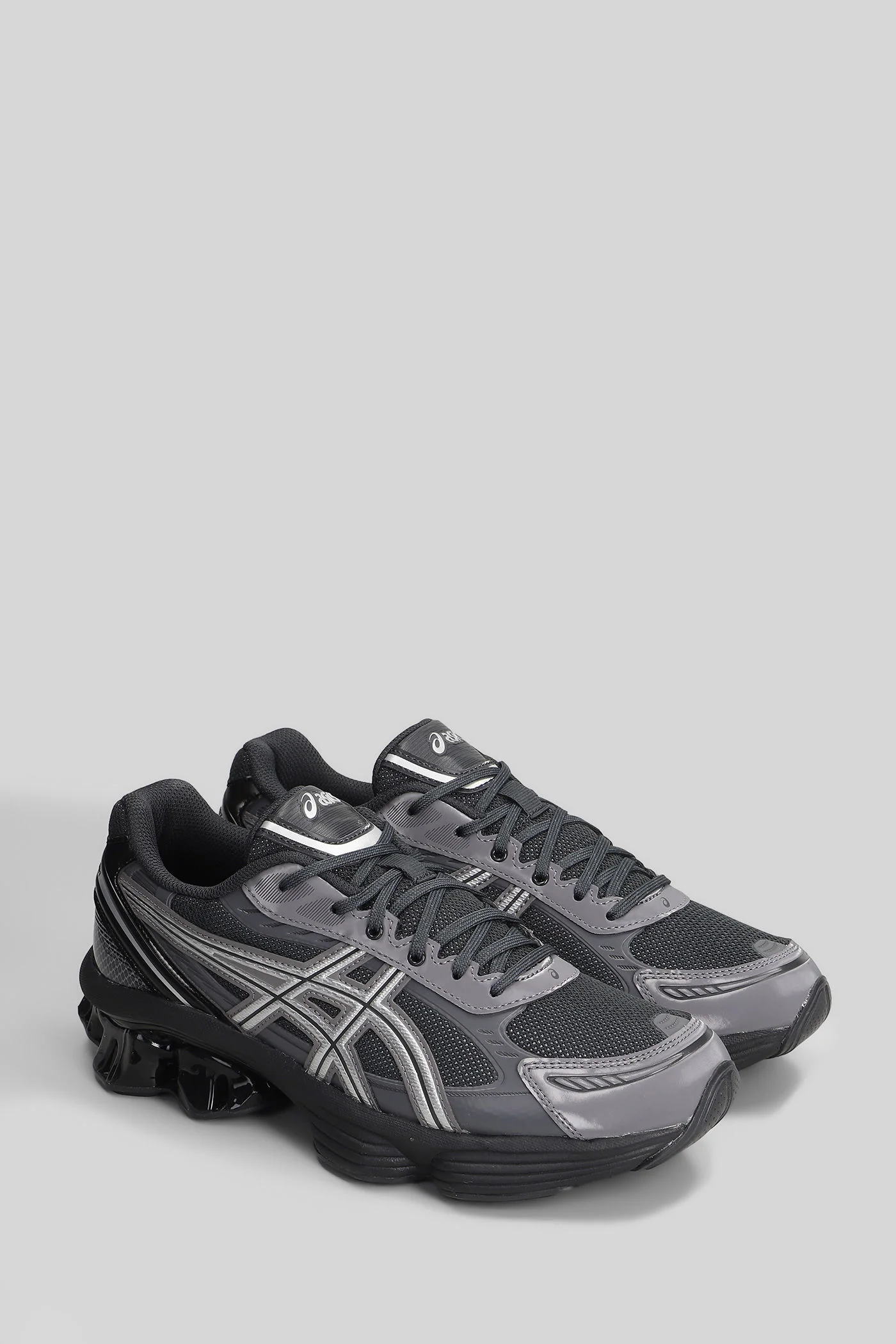 Gel-Kinetic Fluent Sneakers in grey leather and fabric - Image 2