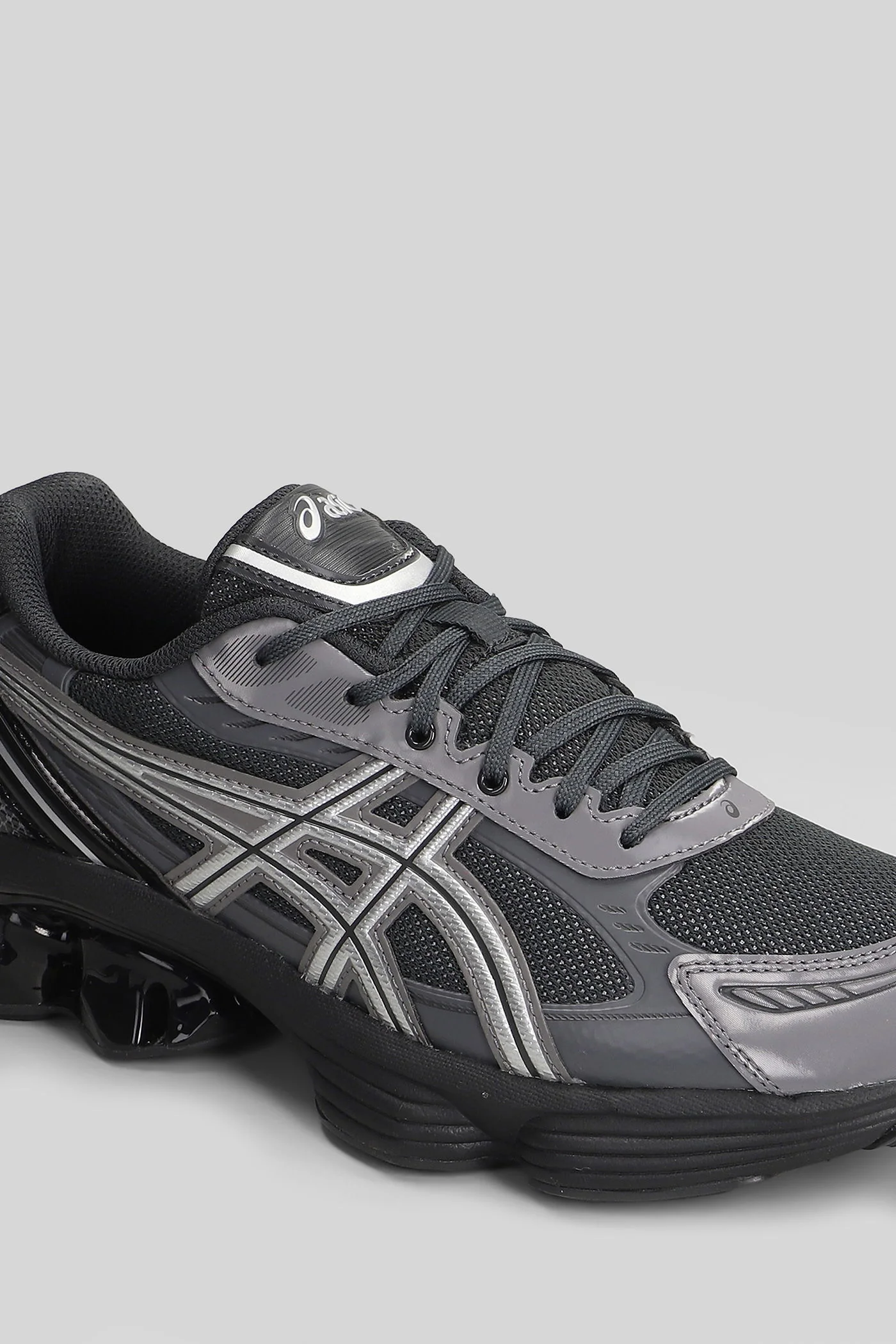 Gel-Kinetic Fluent Sneakers in grey leather and fabric - Image 5