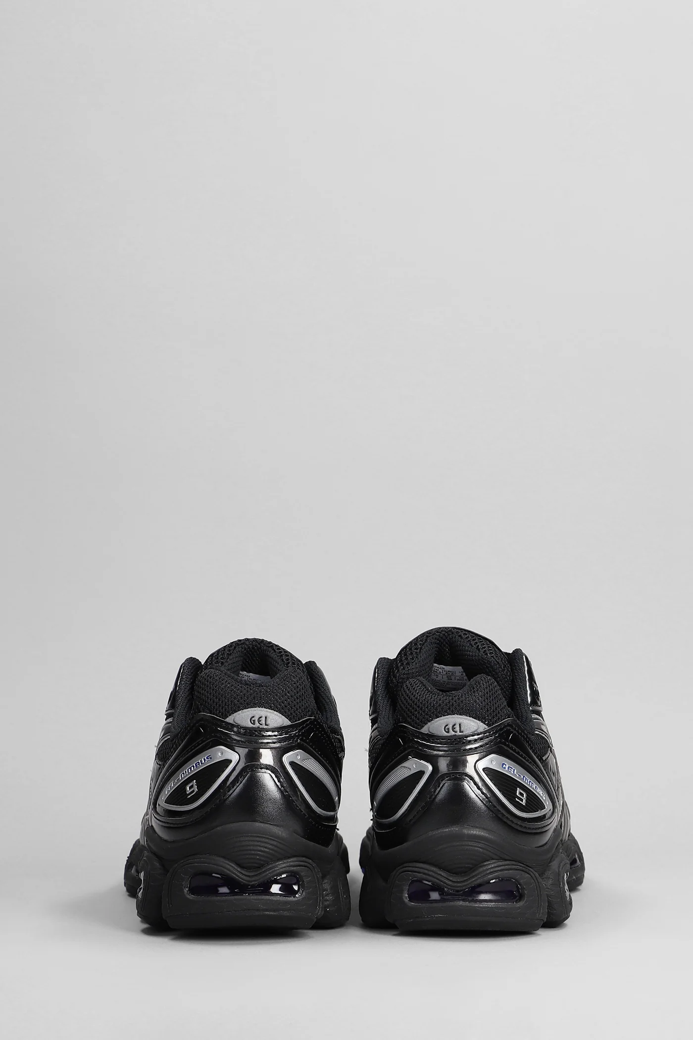 Gel-Nimbus 9 Sneakers in black leather and fabric - Image 4