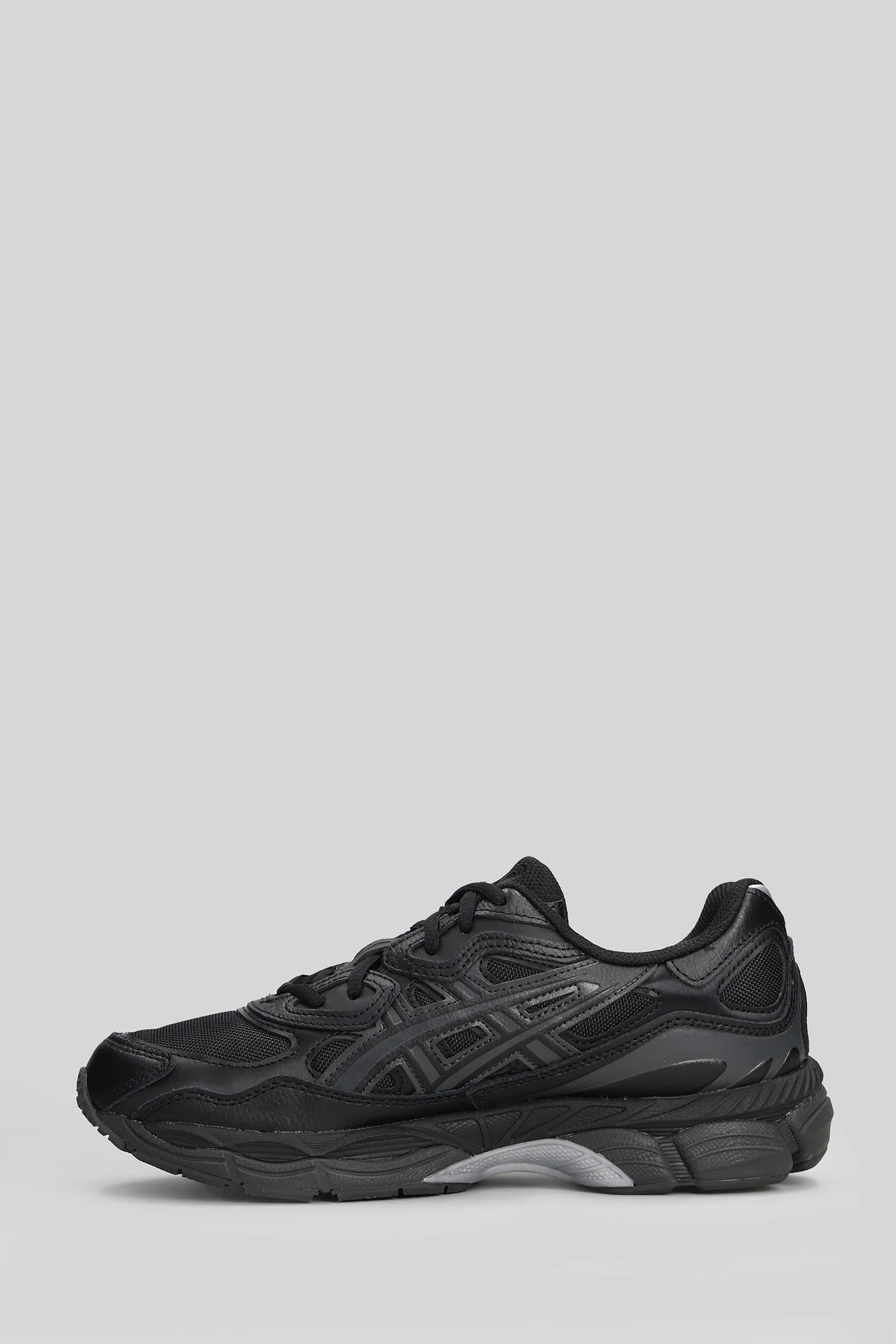 Gel-Nyc Sneakers in black leather and fabric - Image 3