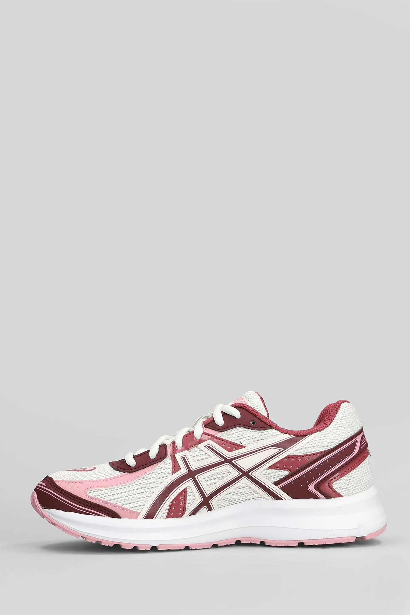 Jog 100S Sneakers in beige leather and fabric - Image 3