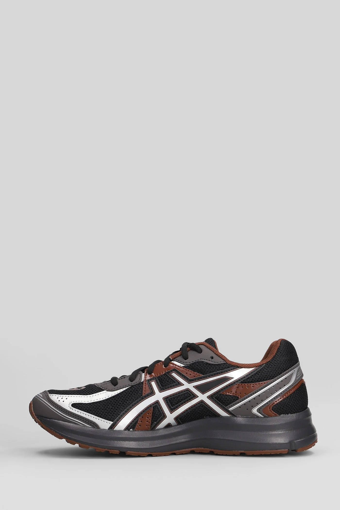 Jog 100S Sneakers in black leather and fabric - Image 3