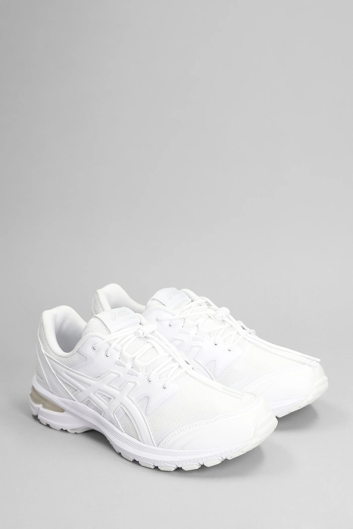 Gel-terrain Sneakers in white leather and fabric - Image 2