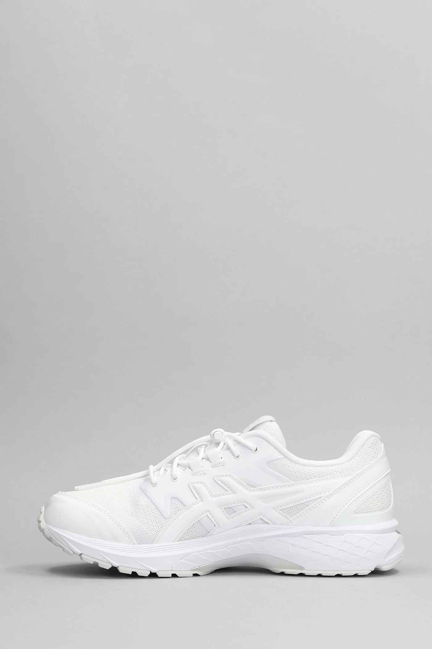 Gel-terrain Sneakers in white leather and fabric - Image 3