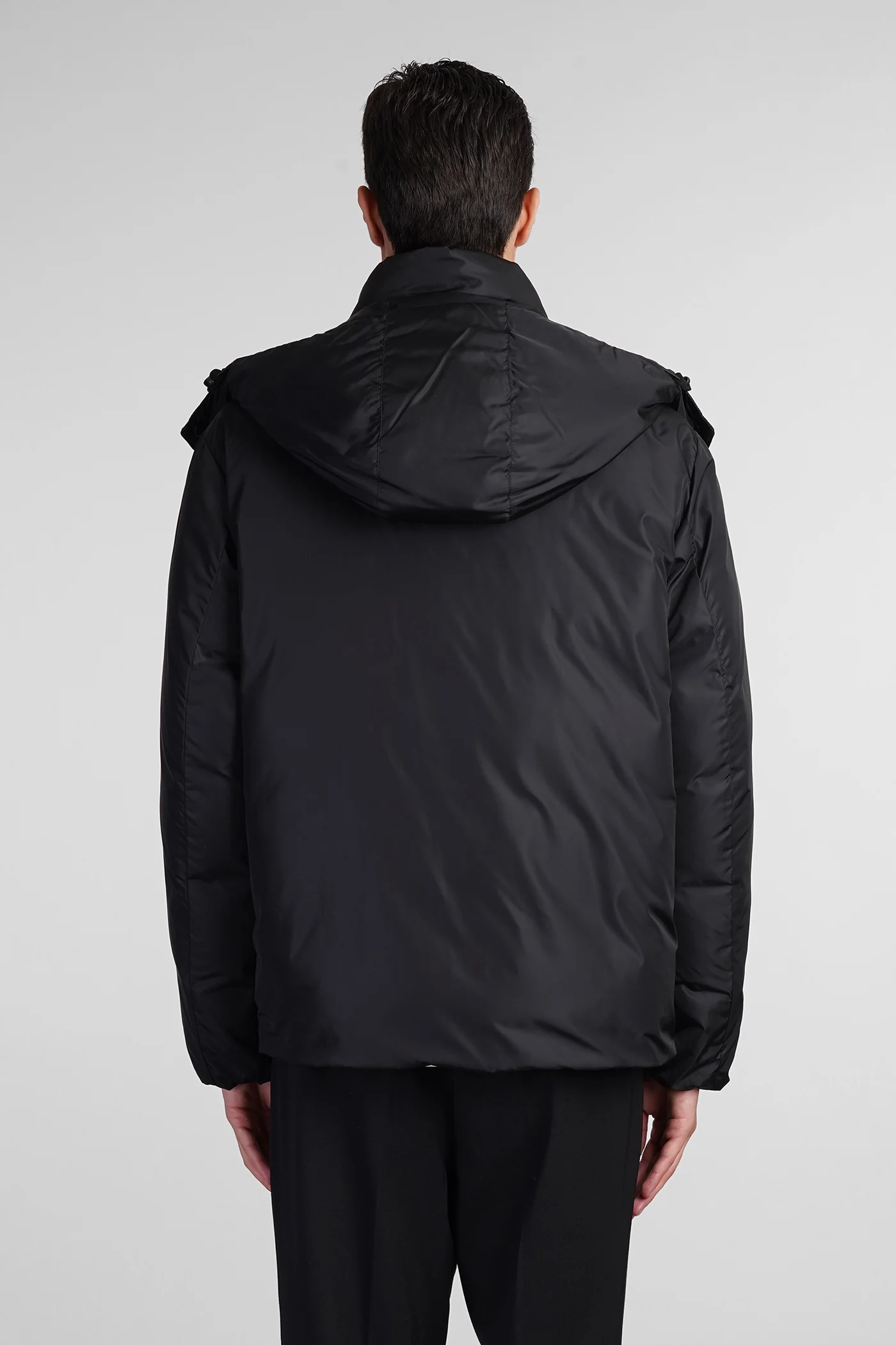 Byron puffer in black polyamide - Image 3