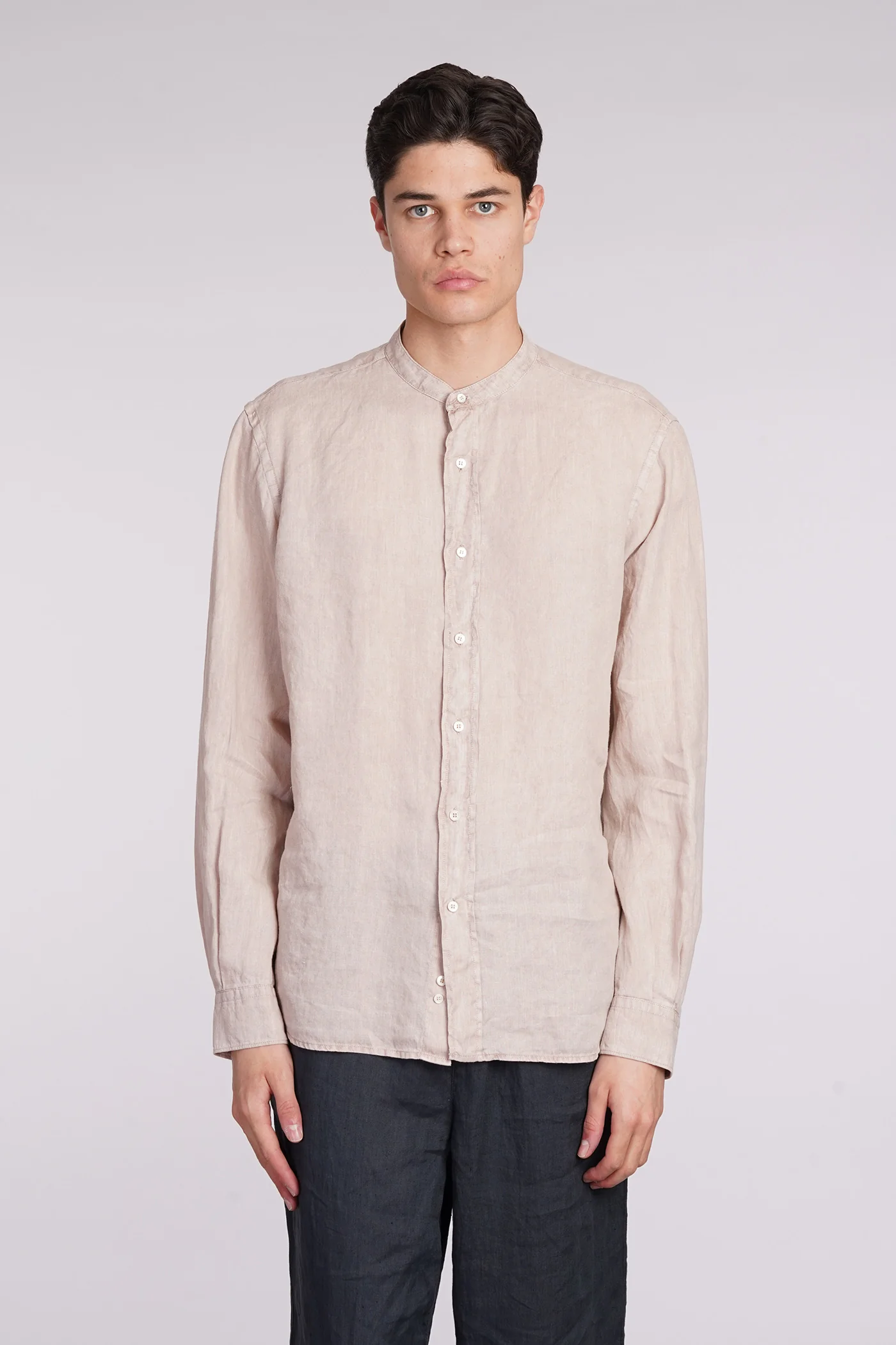 Camicia Bruce Shirt in rose-pink linen