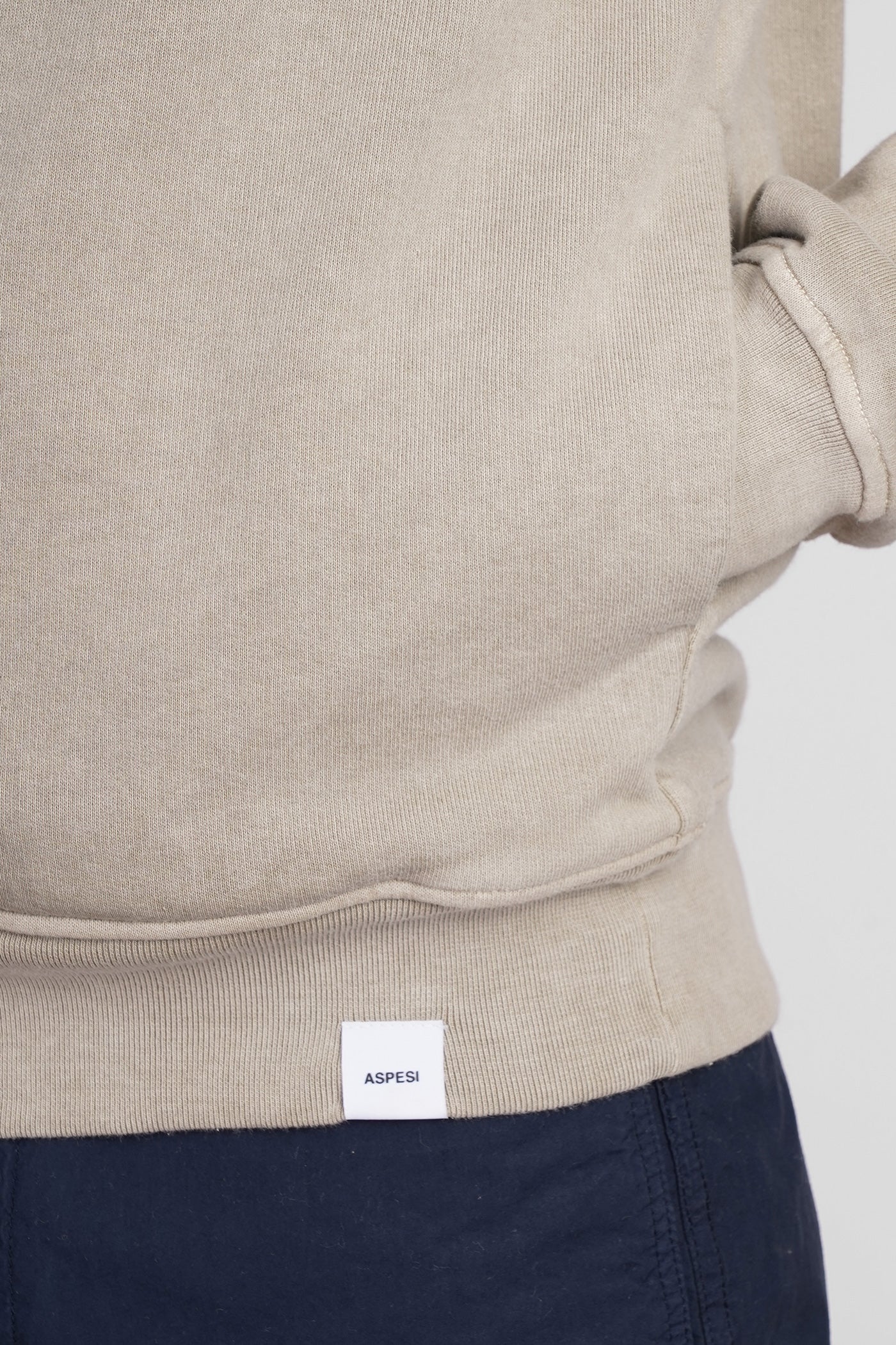 Felpa AY40 Sweatshirt in beige cotton - Image 5