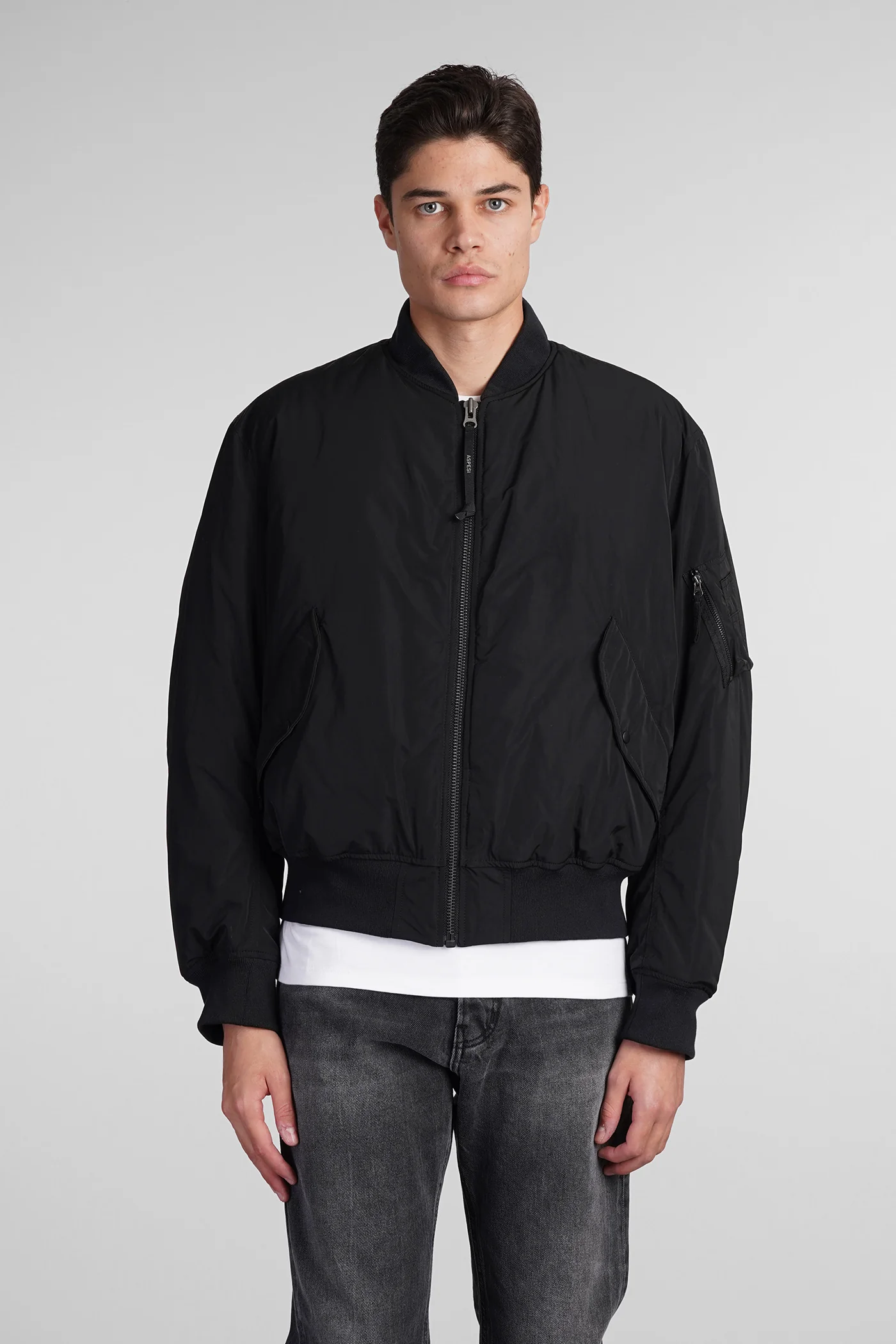 Gunner II Bomber Jacket in black polyester