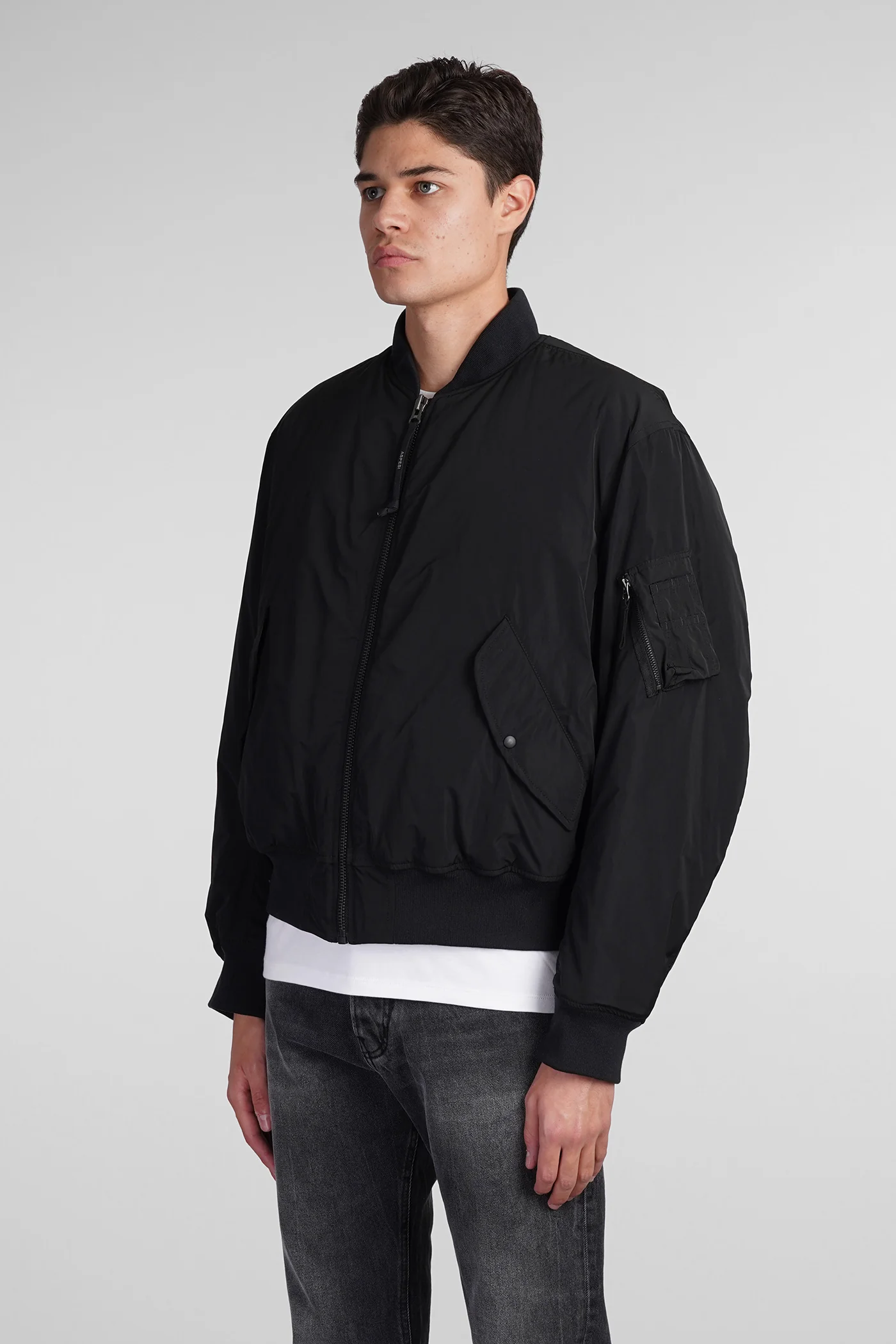 Gunner II Bomber Jacket in black polyester - Image 4