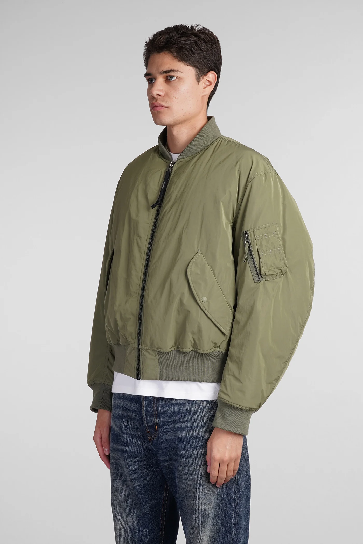 Gunner II Bomber Jacket in green polyester - Image 4