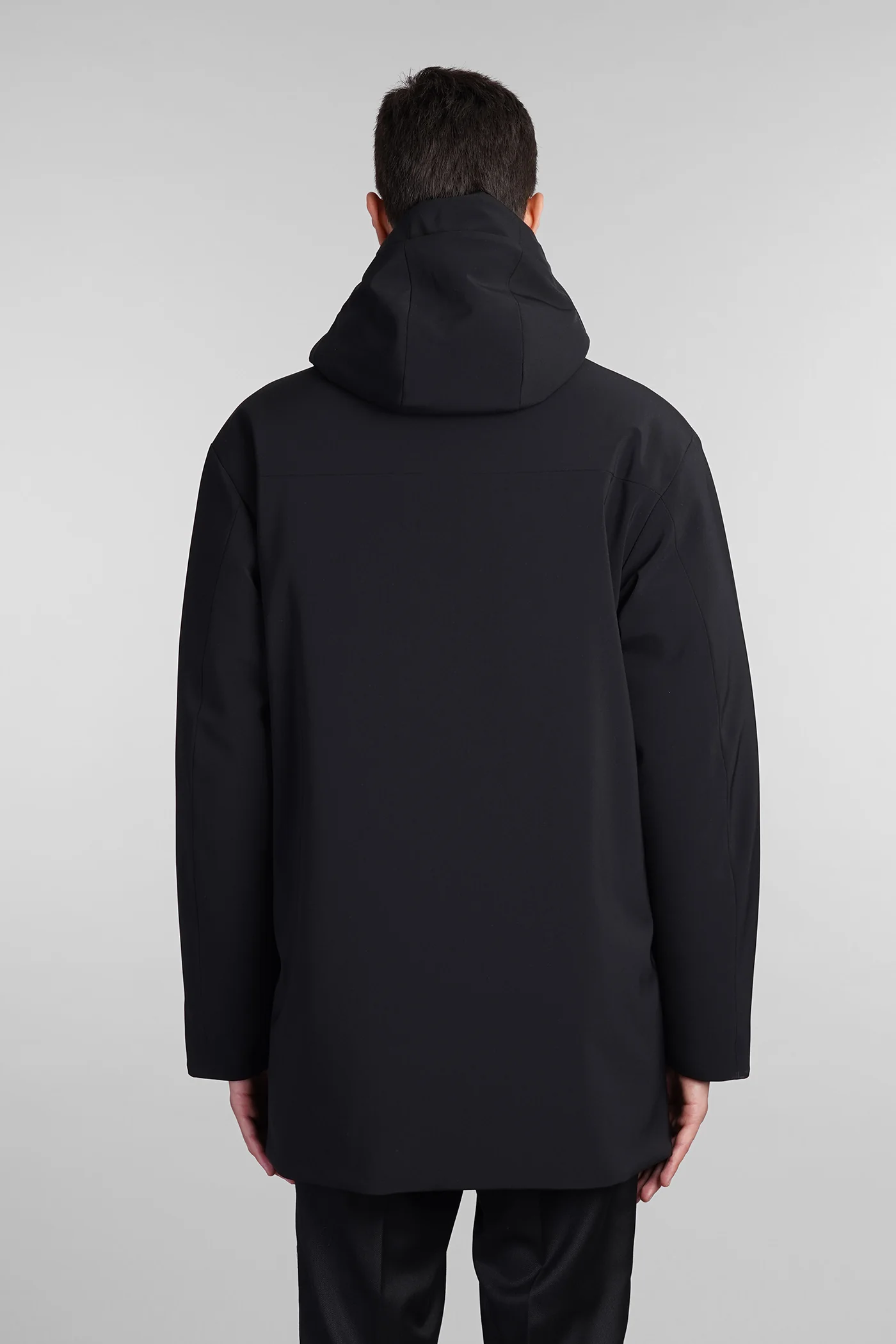 Parka Liam Coat in black polyester - Image 3