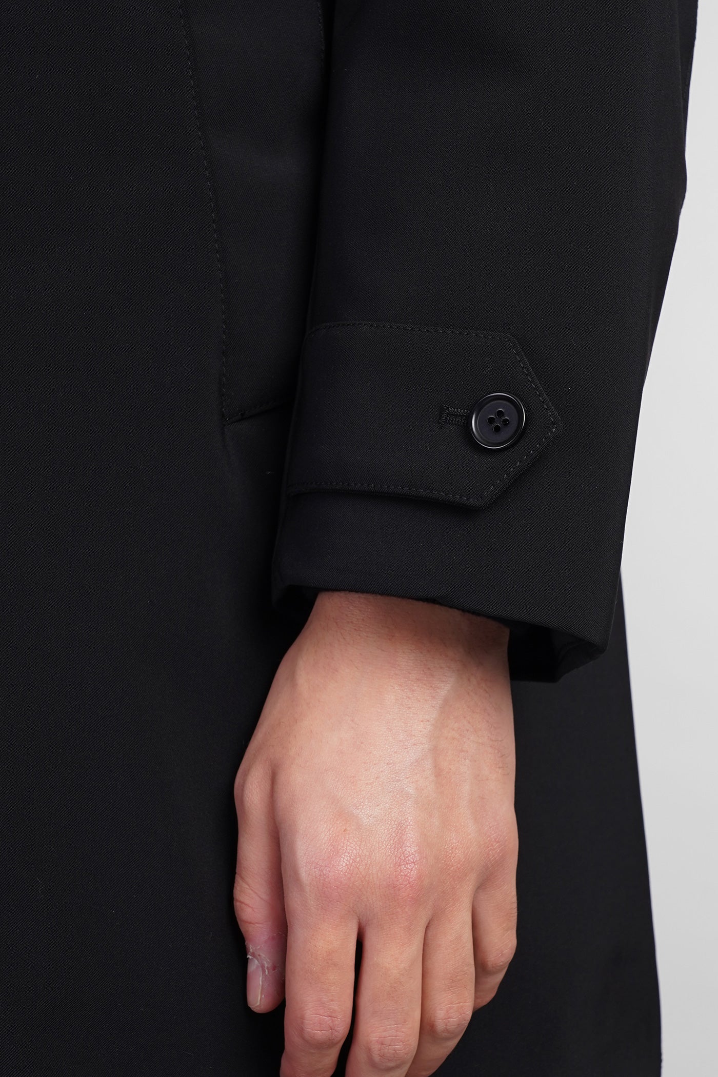 Perfetto Coat in black polyester - Image 5