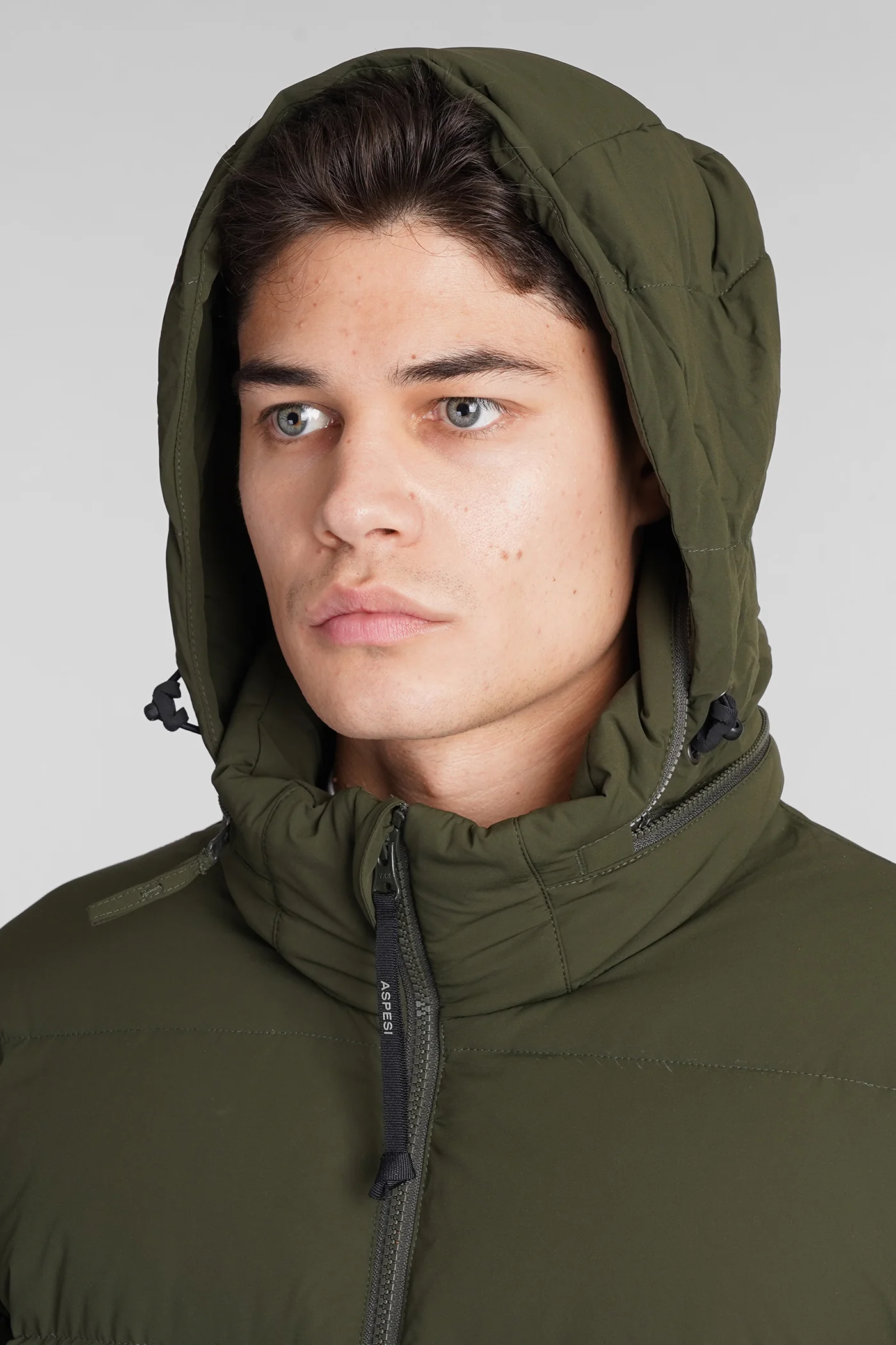 Pocoelastico re puffer in green polyamide - Image 5
