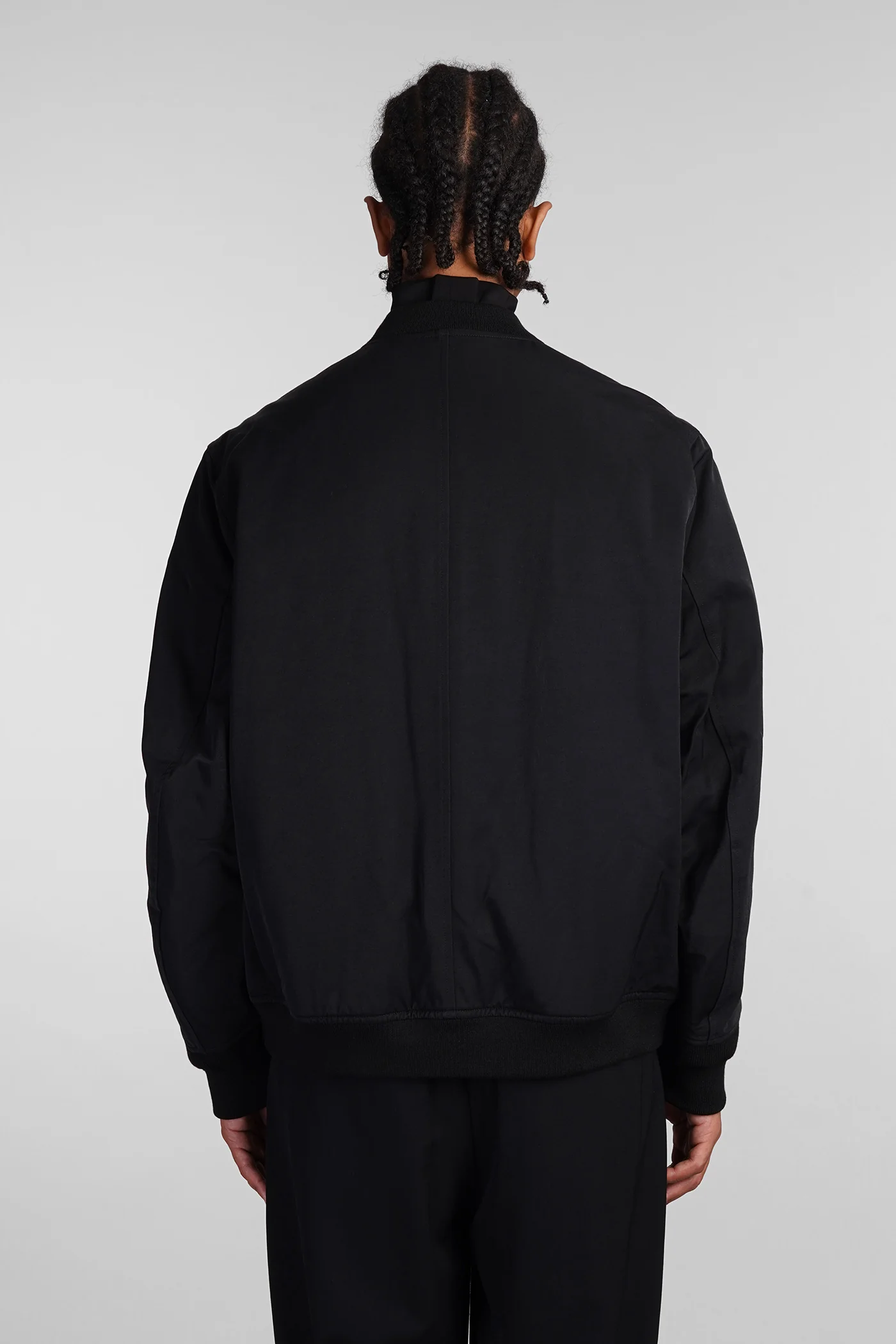 Bomber Jacket in black nylon - Image 3