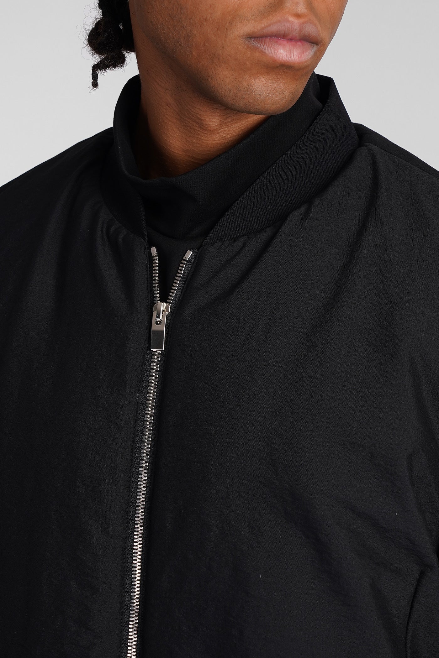 Bomber Jacket in black wool - Image 5