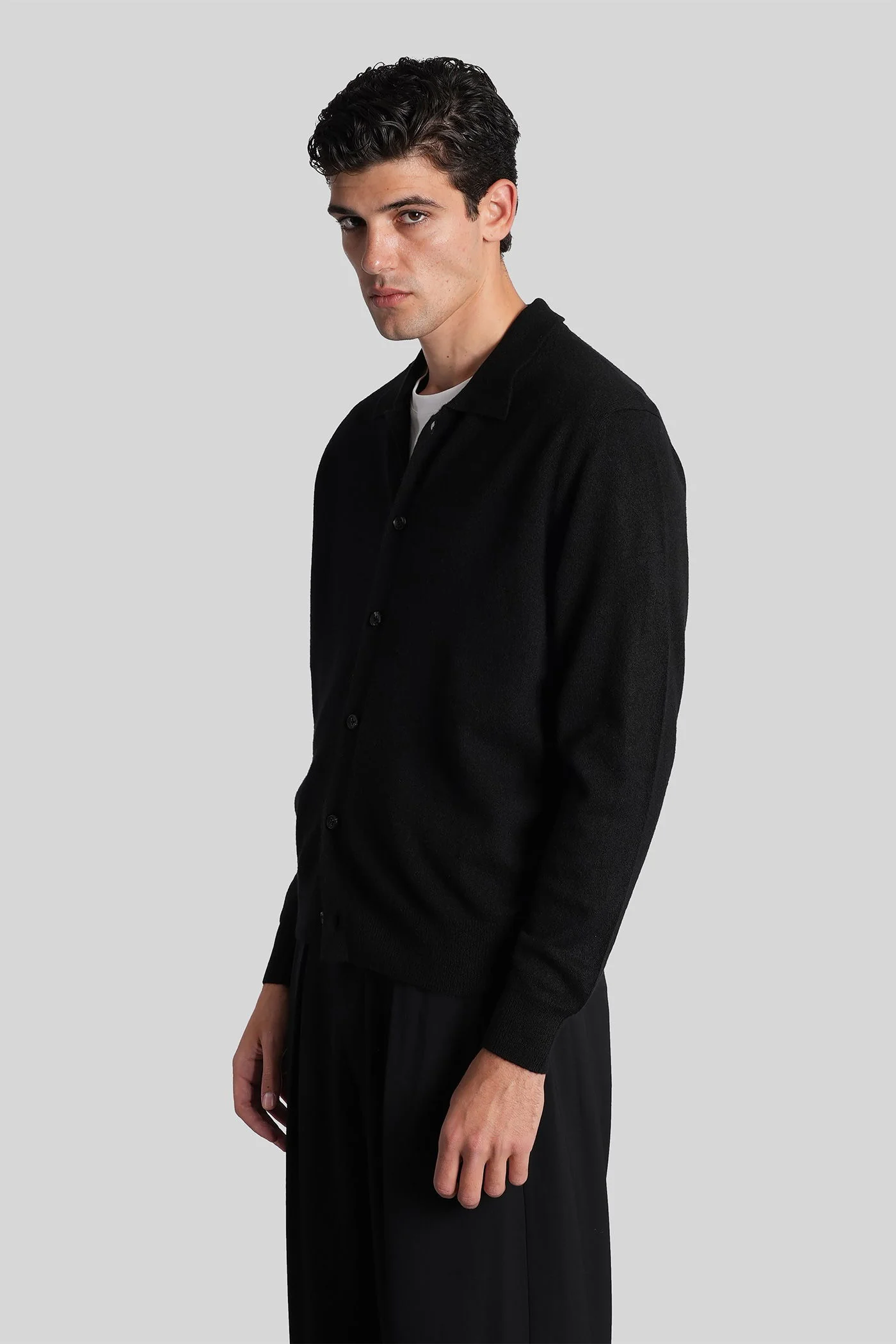 Cardigan in black cashmere - Image 4